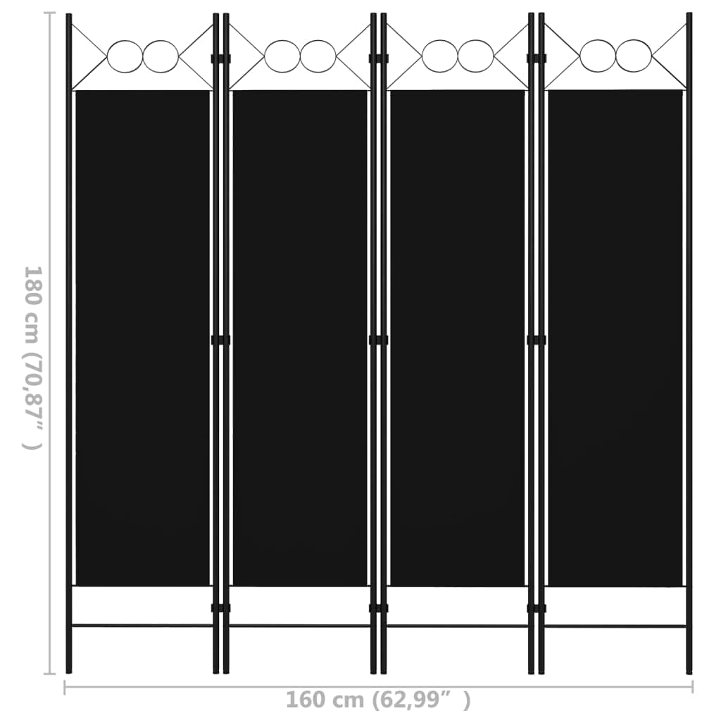 SKM 4-Panel Room Divider Screen - 63