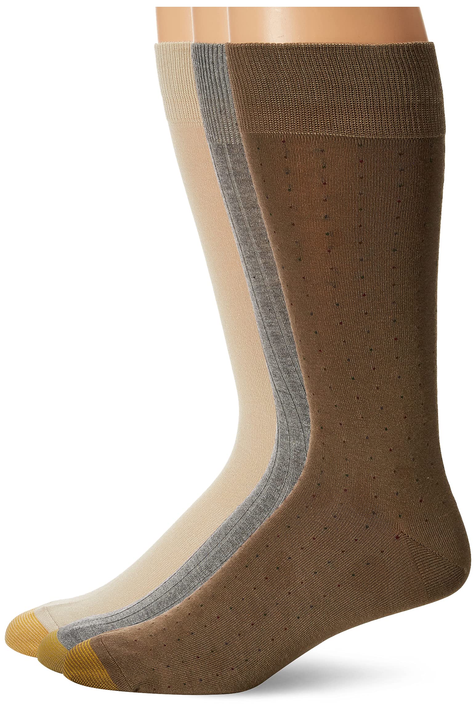 Premium Gold Toe Men's Dress Crew Socks - 3-Pack Comfortable Formal Socks for Business, Office & Dress Shoes | Perfect for Work, Weddings & Professional Occasions