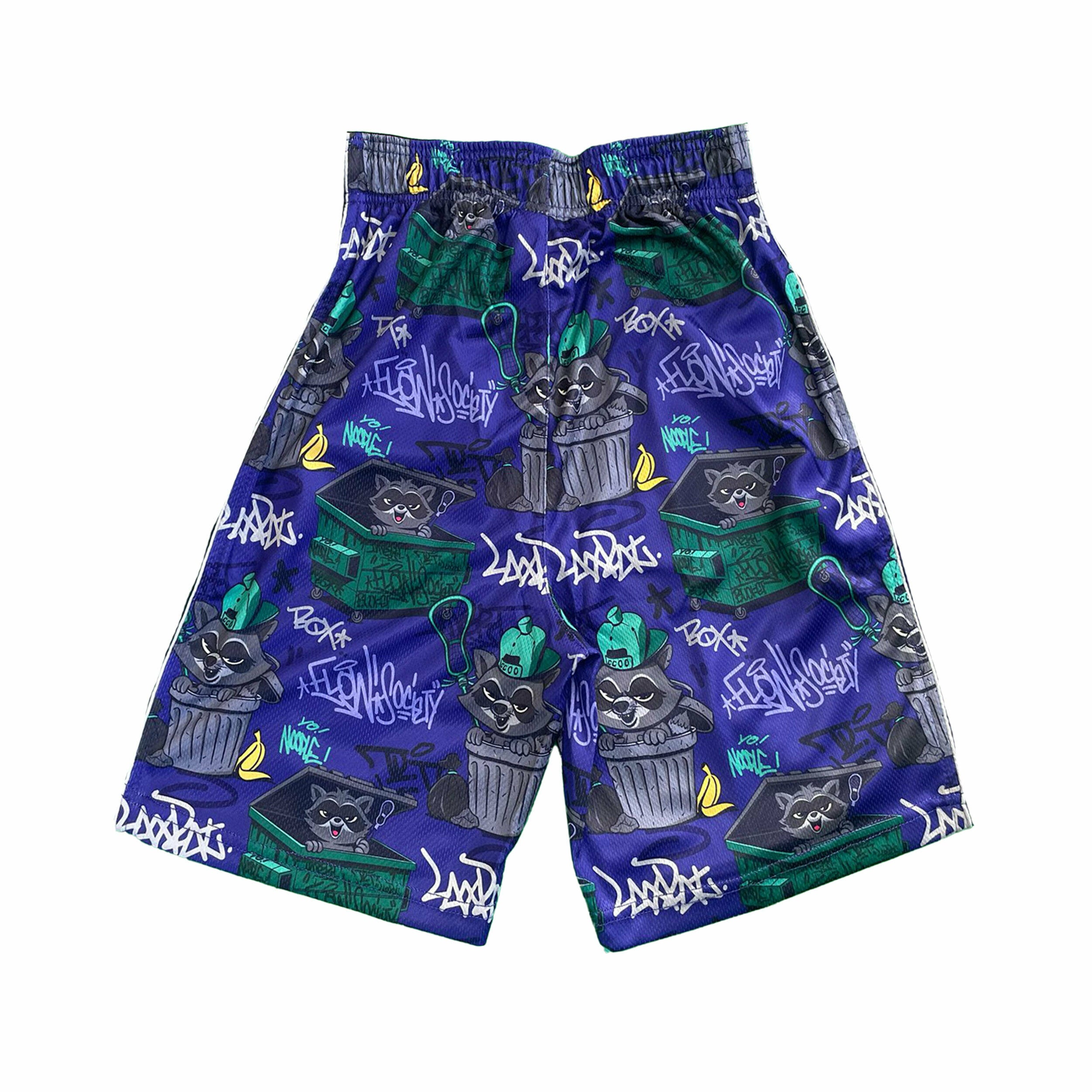 Men's Raccoon Banditos Shorts - Comfortable & Stylish Casual Wear for Outdoor Activities, Hiking, and Travel