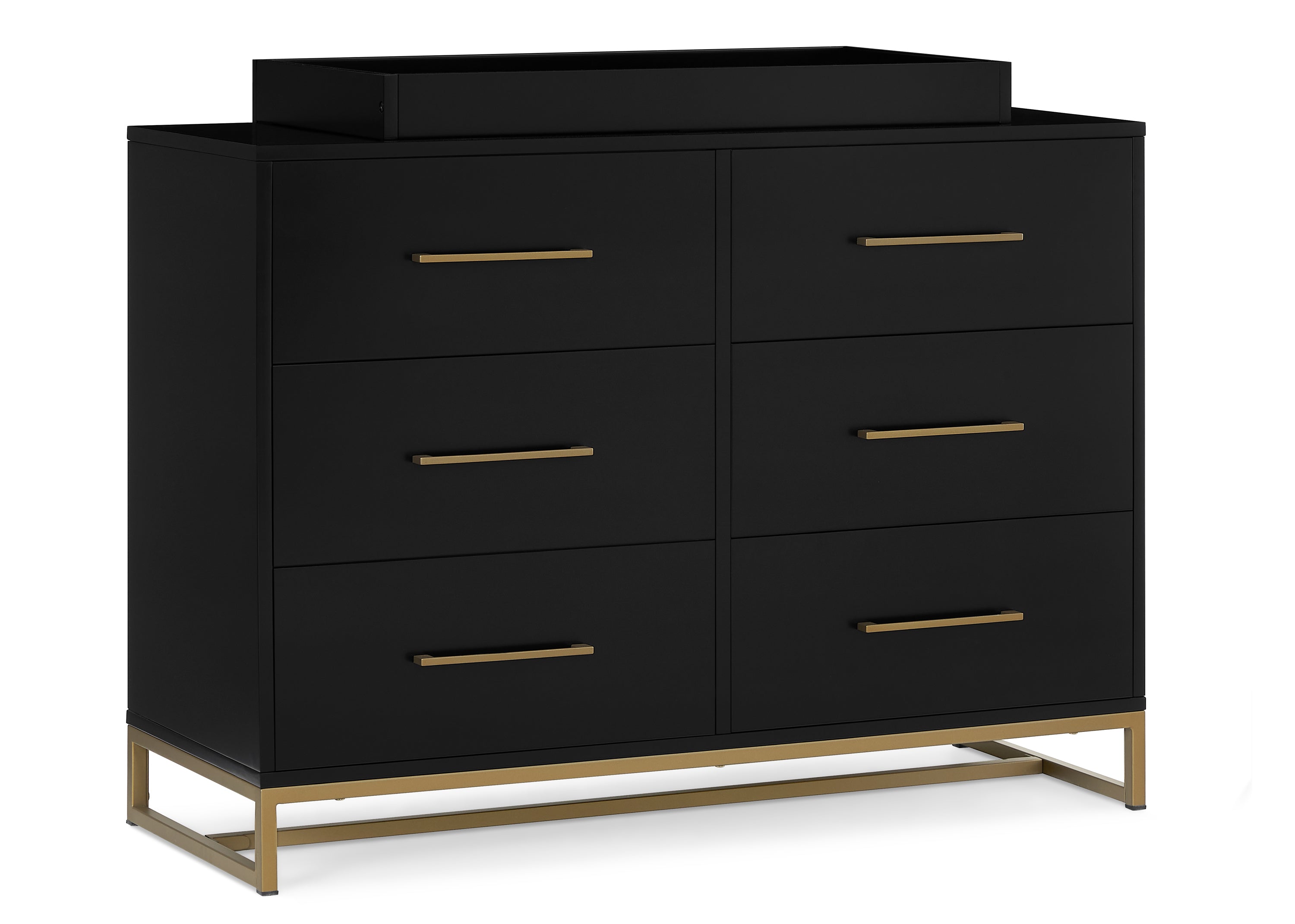 Elegant Jade 6-Drawer Dresser with Interlocking Drawers - Perfect for Bedroom, Nursery, or Dorm Organization & Storage
