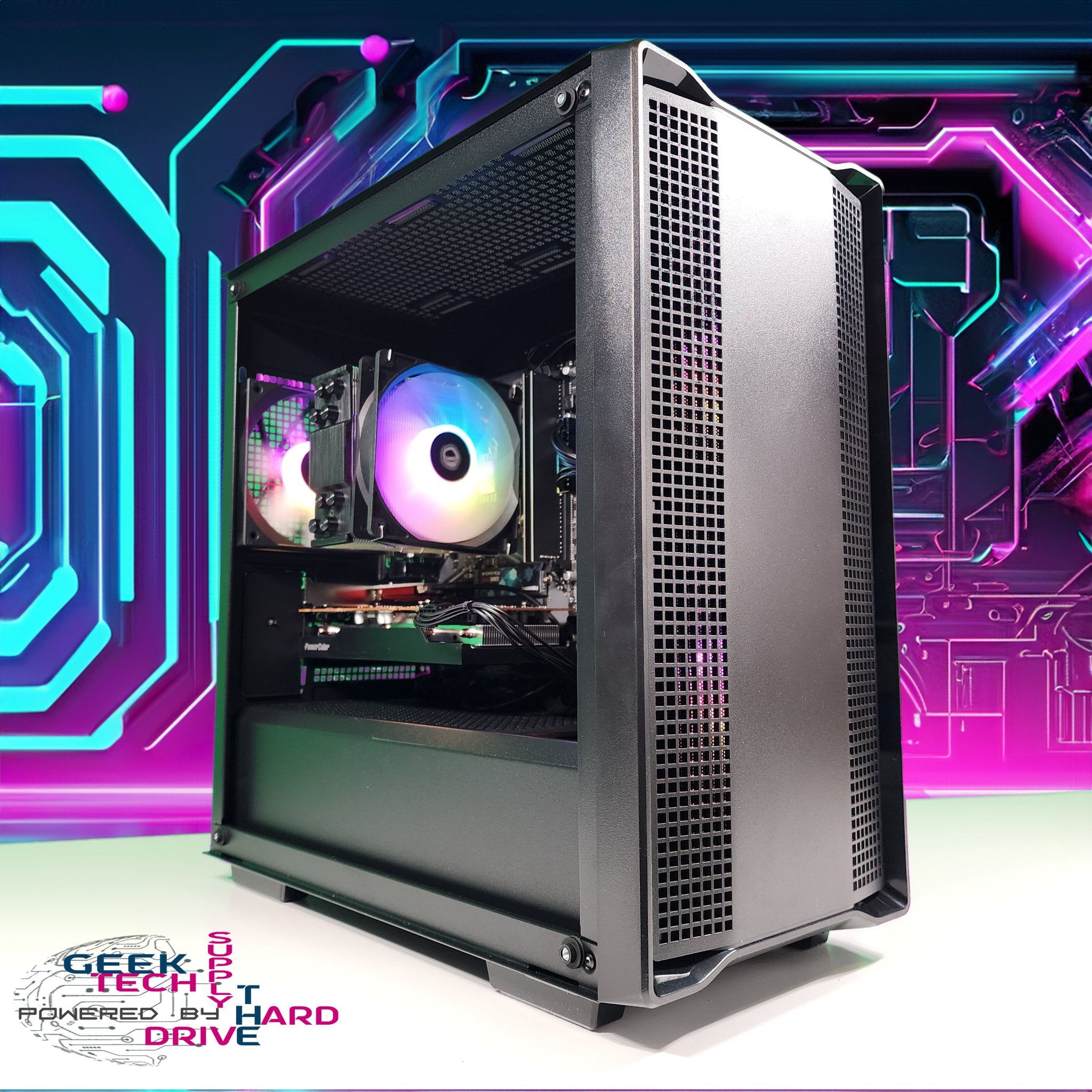 GTech Gaming PC - AMD Ryzen 3, 2TB SSD, NVIDIA GTX 1650, 64GB RAM, Black CC360 A520 Motherboard - Perfect for Esports, Streaming & High-Performance Gaming