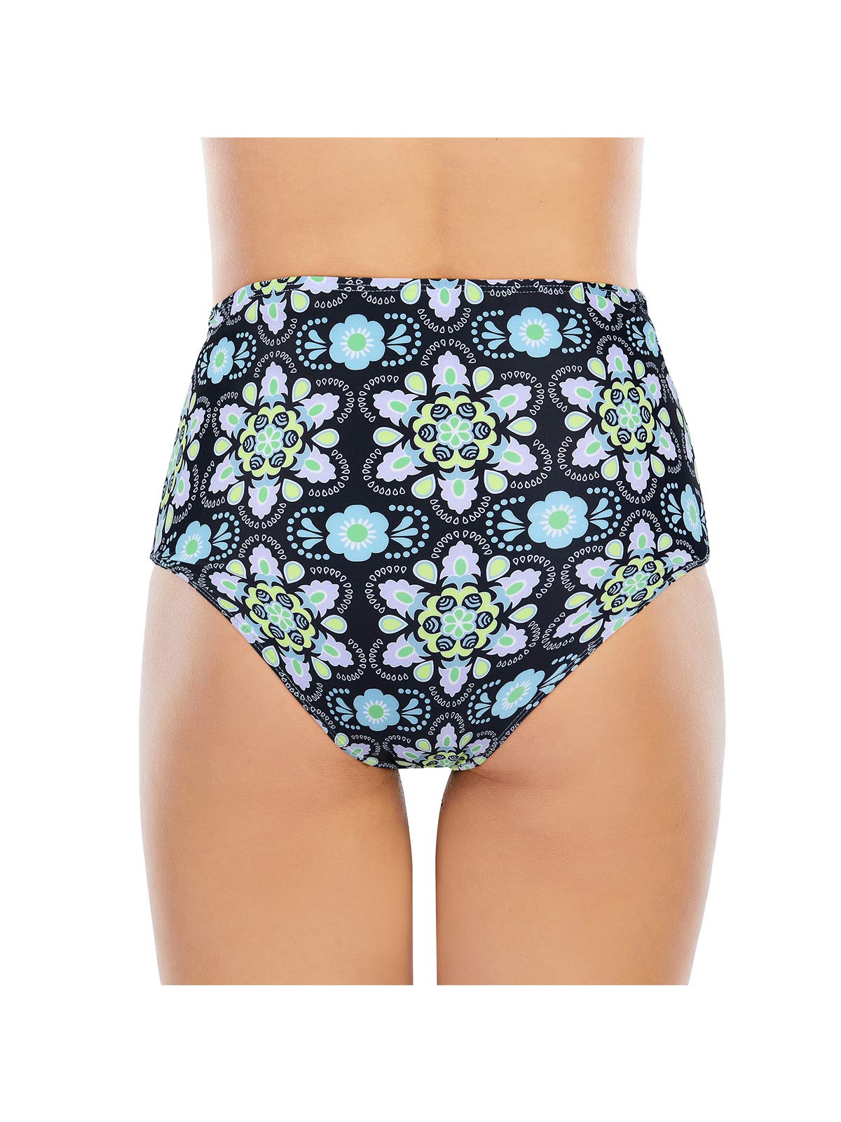 Century Star High Waist Bikini Bottom - Tummy Control Swimwear for Women | Beach & Pool