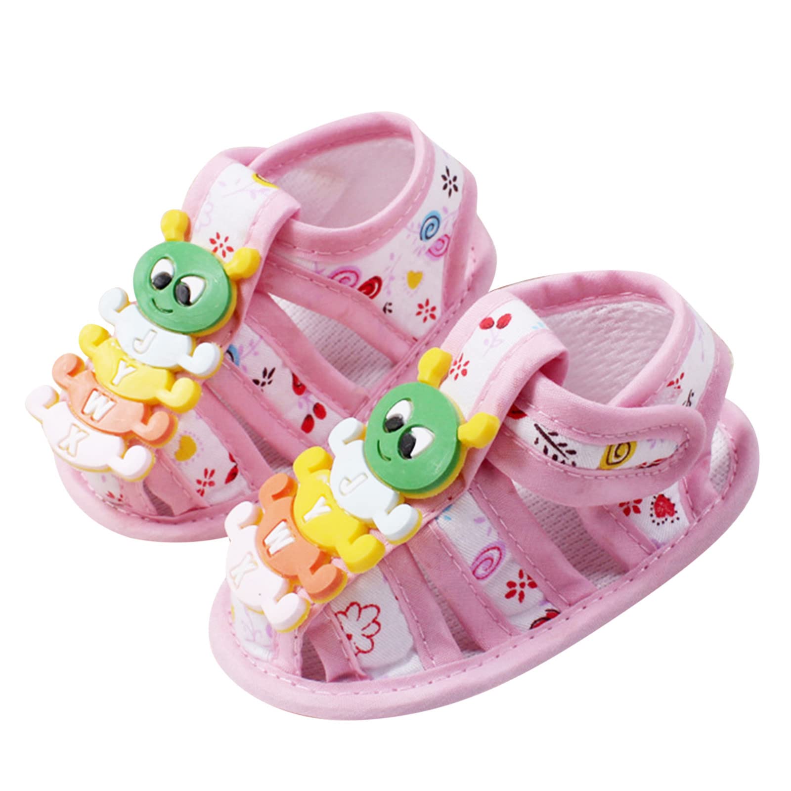 Cute Cartoon Baby Sneakers for Newborns - Non-Slip Infant Walking Shoes for Boys & Girls - Comfortable Flat Toddler Shoes for Dresses & Outdoor Play - Perfect for First Steps, Playdates and Special Occasions