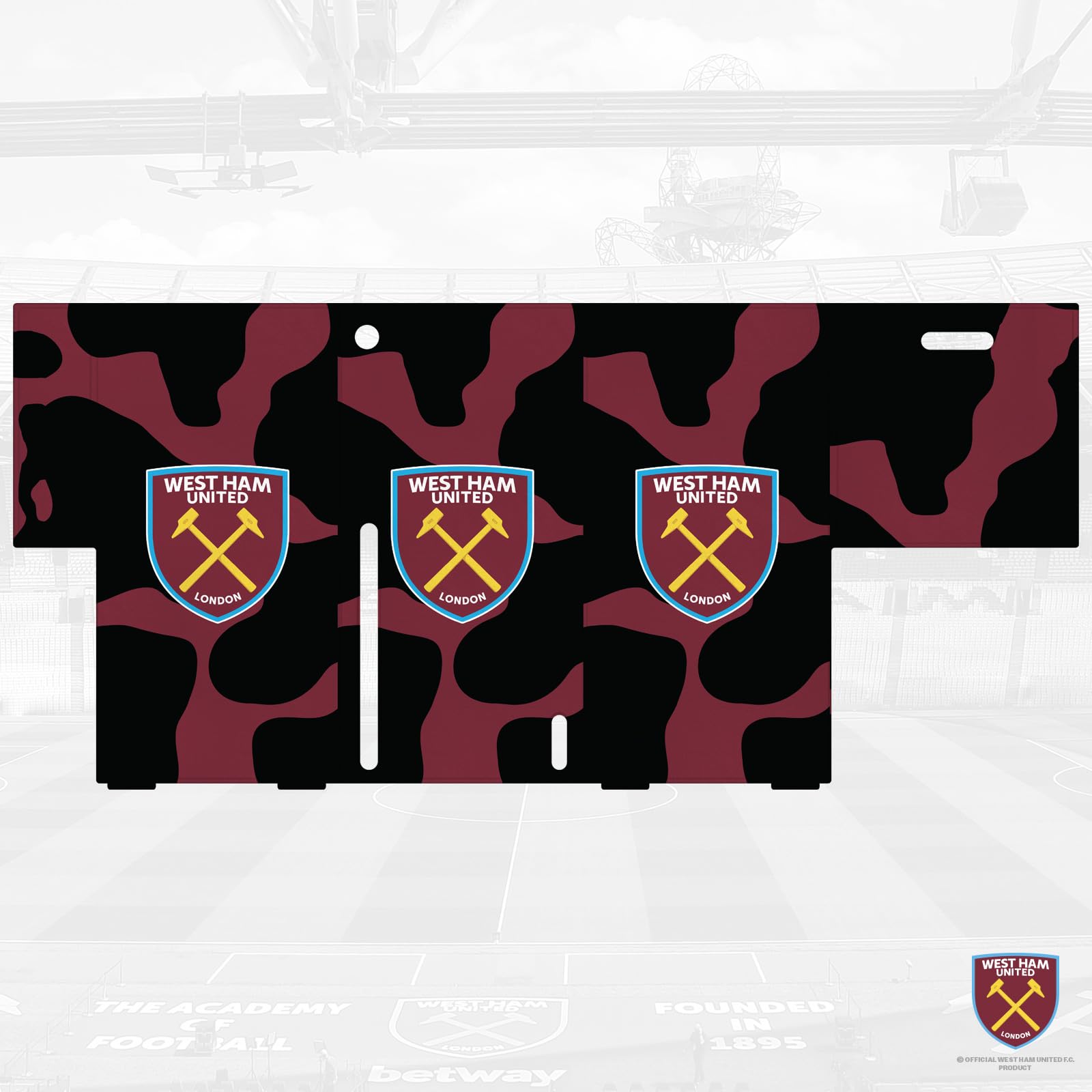 Head Case Designs Officially Licensed West Ham United FC Cow Print Art Xbox Series X Console Wrap Cover - Perfect for Gaming Sessions & Home Decor