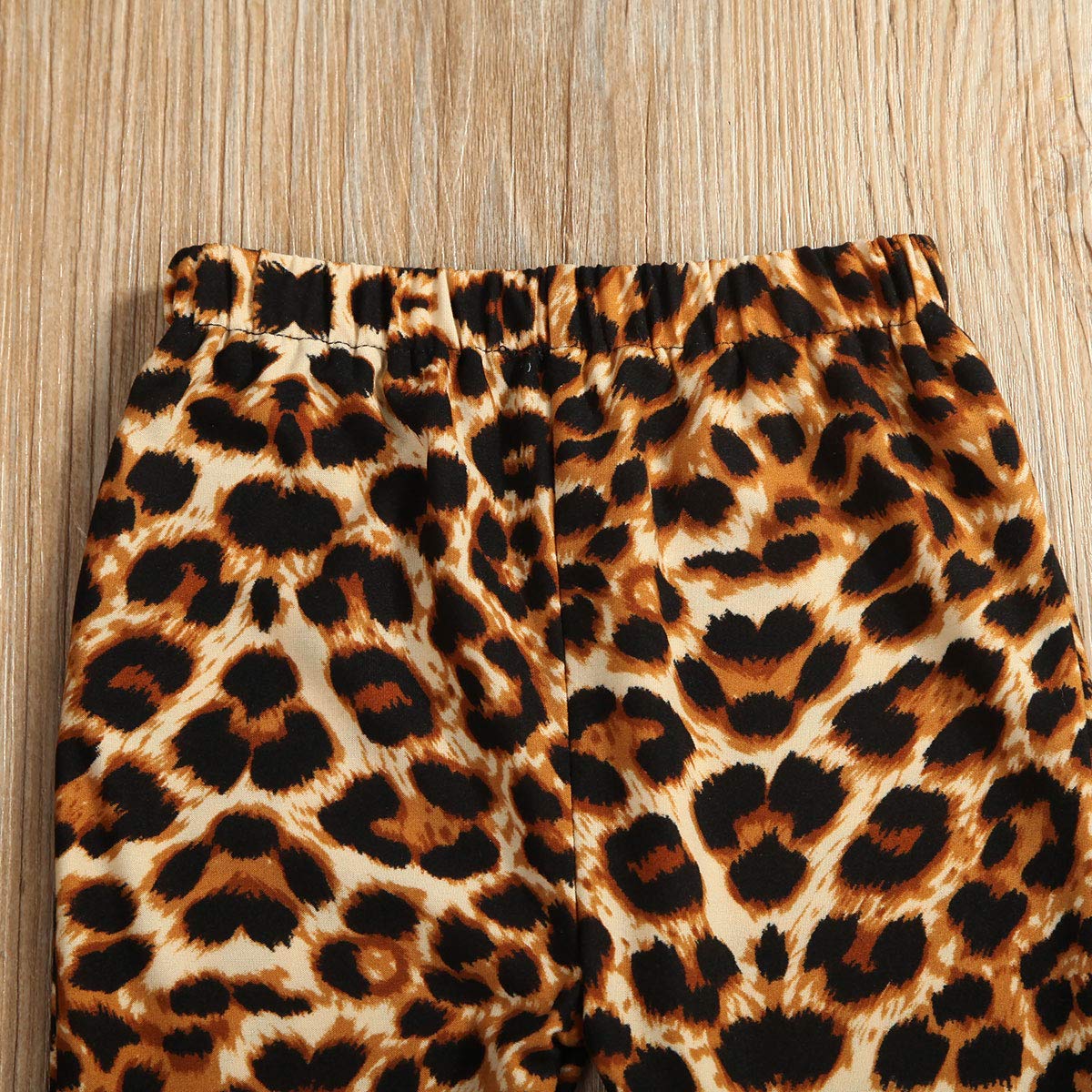 Toddler Girls Leopard Print Ruffle Leggings & Plaid Bell Bottom Flare Pants - Cute Playtime & Dress-Up Outfits for Toddlers