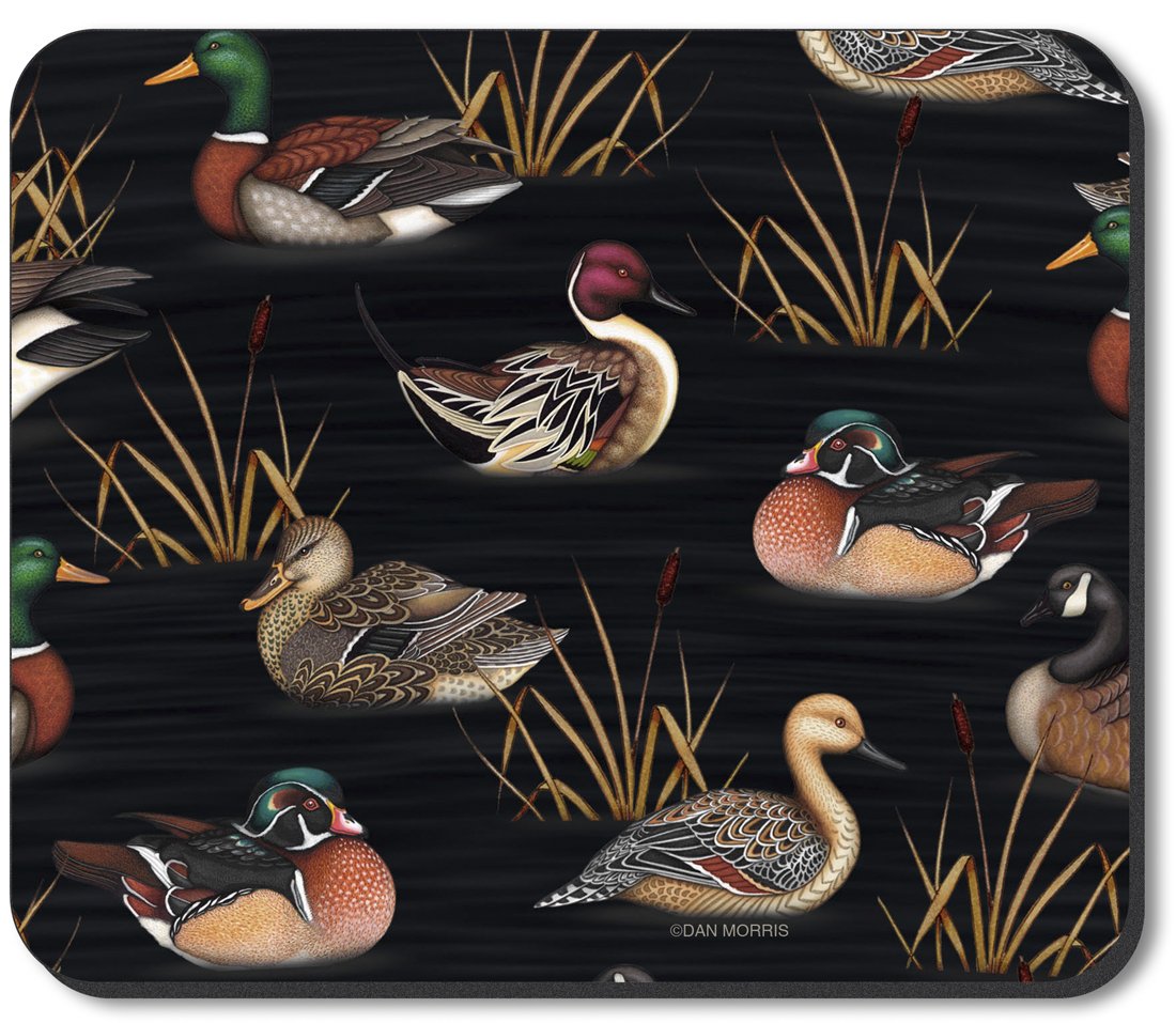 Premium Art Plates Brand Mouse Pad with Dan Morris Duck Design - Non-Slip Gaming & Office Desk Accessory for PC, Laptop, and Workspace