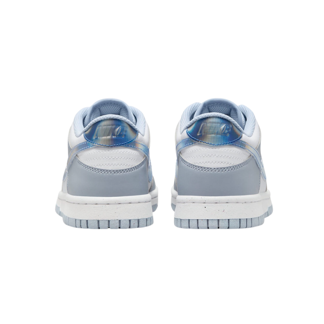 Nike Dunk Low (GS) Next Nature Sneakers - Blue Whisper, Hyper Royal, Green Abyss & White Colorway | Comfortable Kids Basketball Shoes for School, Sports & Casual Wear