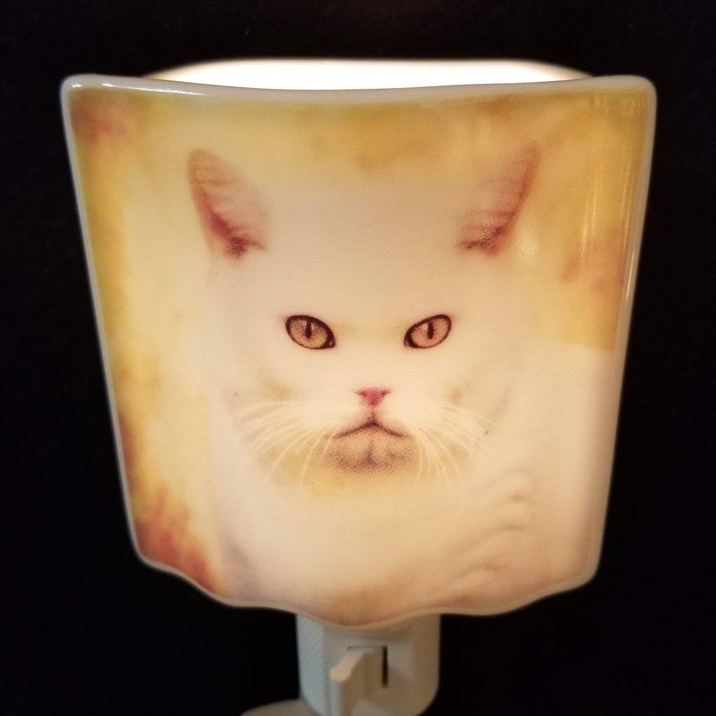 Best Cat Night Light for Kids & Adults - Cute LED Night Lamp for Bedroom, Nursery, Hallway - Soft Glow for Safe Nighttime Navigation
