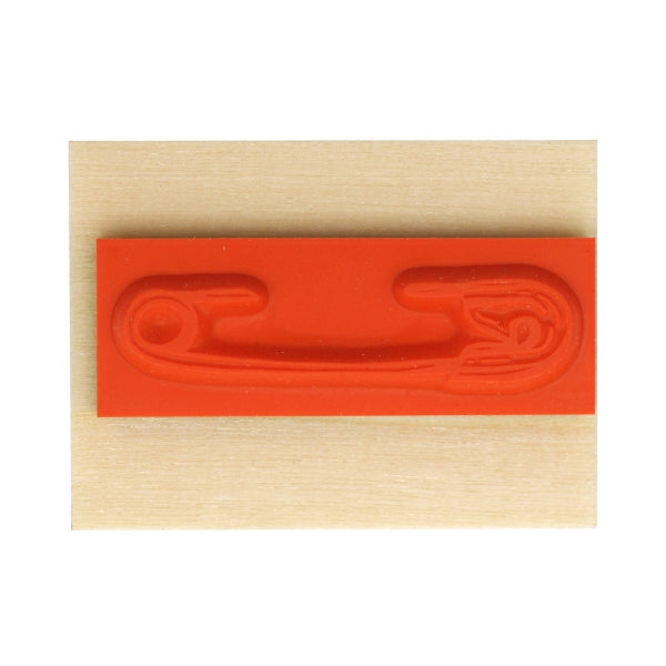 Beverly Companion Rubber Stamp with Safety Pin - DIY Scrapbooking, Card Making, and Crafting Supplies for Creative Projects