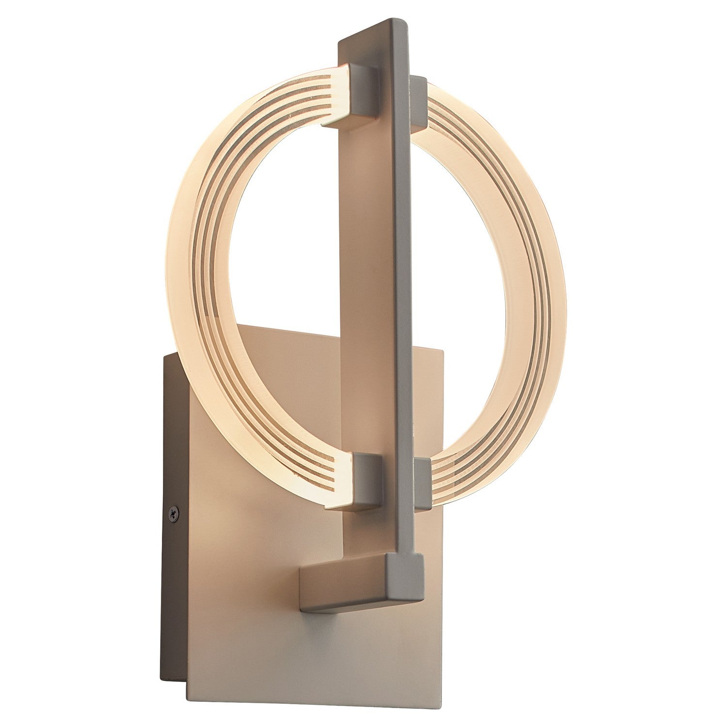Oxygen Arena 3 5014 6 Modern Wall Sconce Light Fixture - White - Perfect for Bedroom, Living Room, and Hallway Lighting