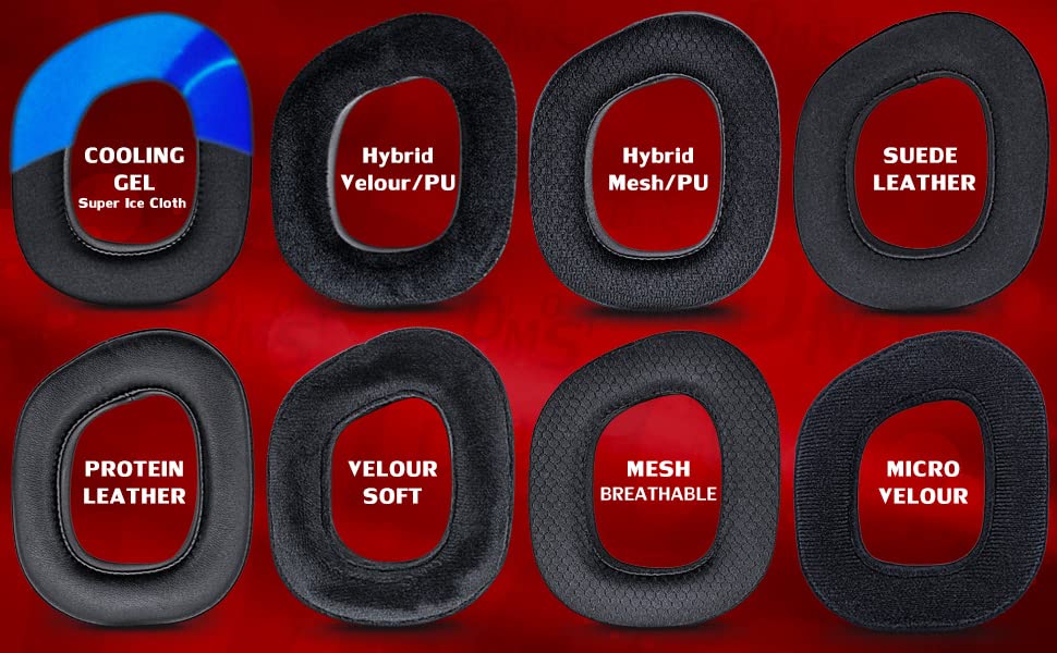 HS80 Cooling Gel Ear Pads Replacement - Thick Memory Foam Cushions with Breathable Mesh for Corsair HS80 Headset | Enhanced Comfort for Gaming, Work & Long Wear Sessions