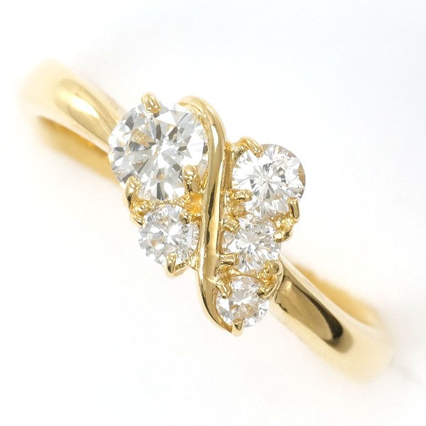 18K Yellow Gold Diamond Ring for Women - Elegant Wedding, Engagement & Anniversary Jewelry Gift - Perfect for Special Occasions & Everyday Luxury
