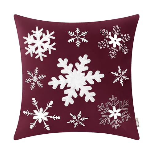 Burgundy-snowflake