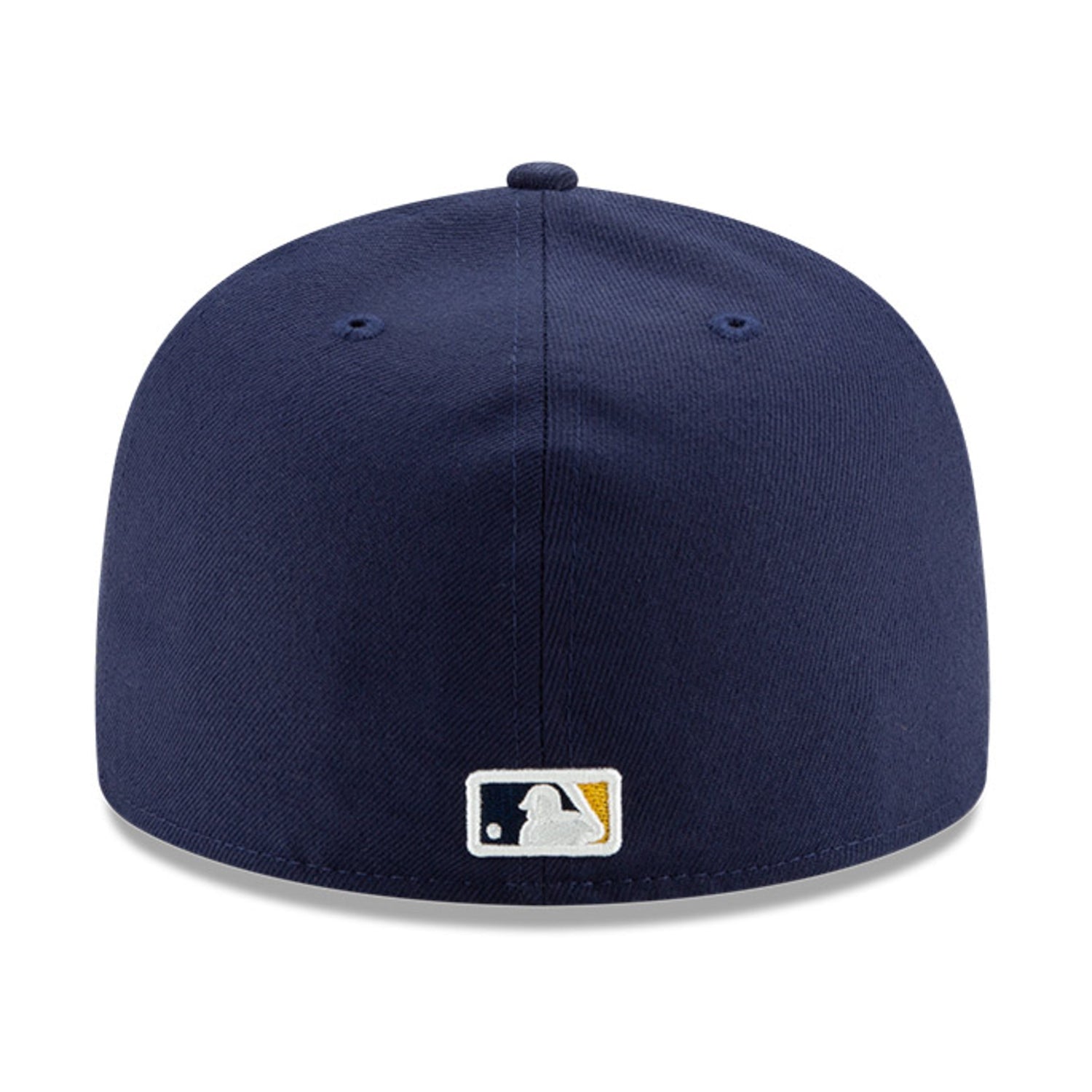 New Era 59Fifty Authentic MLB Milwaukee Brewers Baseball Cap - Navy Blue Adjustable Fitted Hat for Men & Women | Game Day, Sports Fan Gift, Casual Wear