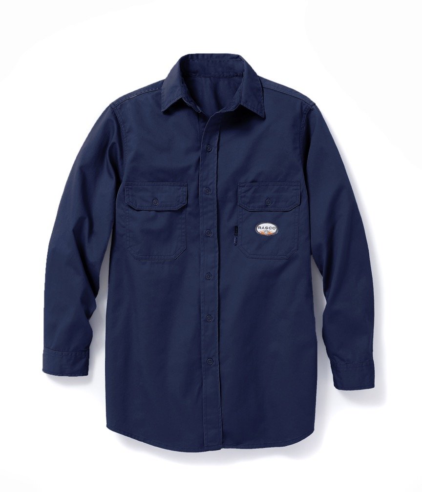 Rasco FR Uniform Shirt - Flame Resistant Workwear for Men & Women | OSHA Compliant Safety Shirts for Electricians, Mechanics & Industrial Workers