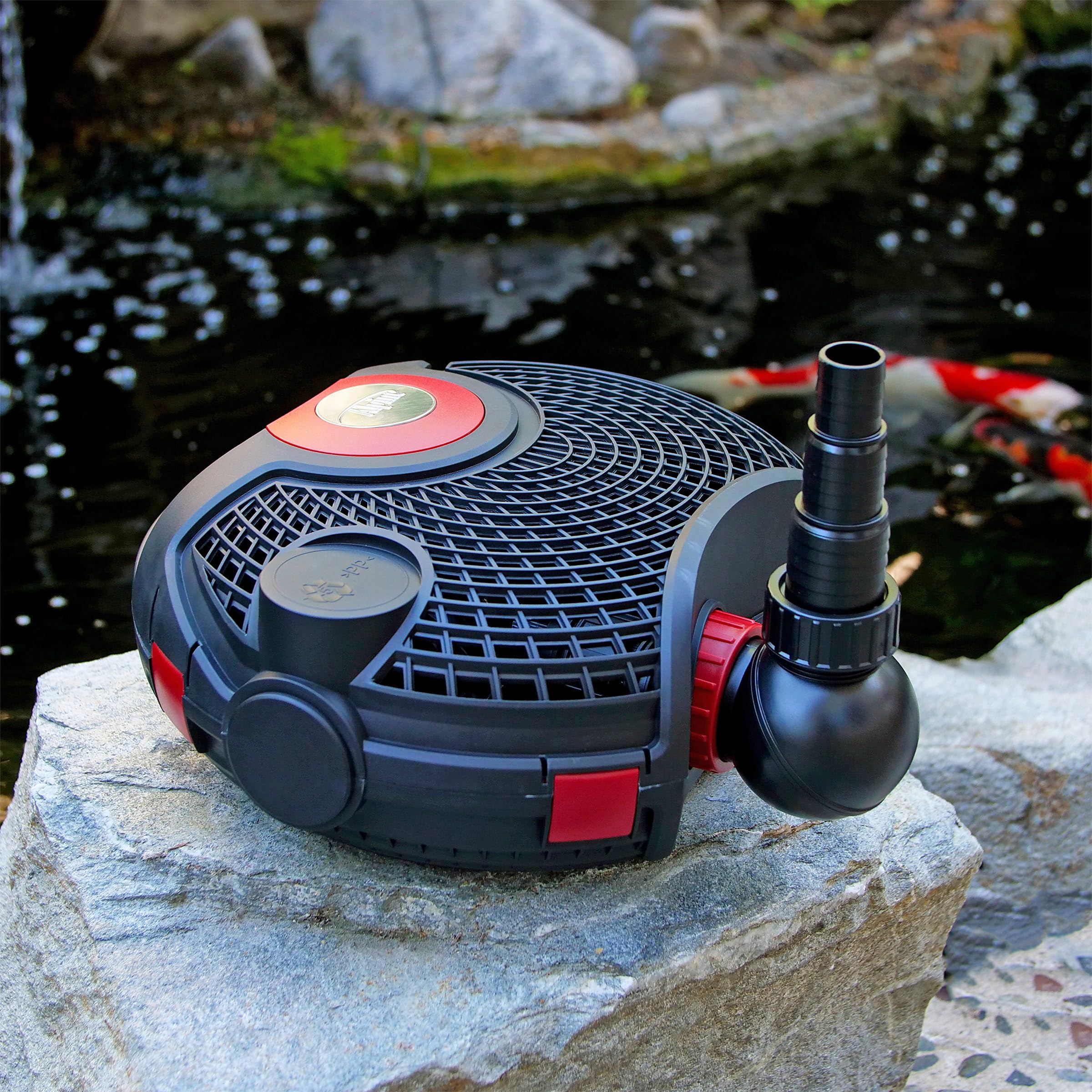 Alpine Corporation 5400GPH Energy Efficient Submersible Pond Pump with Digital Controller & 33ft Power Cord - Ideal for Garden Ponds, Waterfalls & Fountain Decorations
