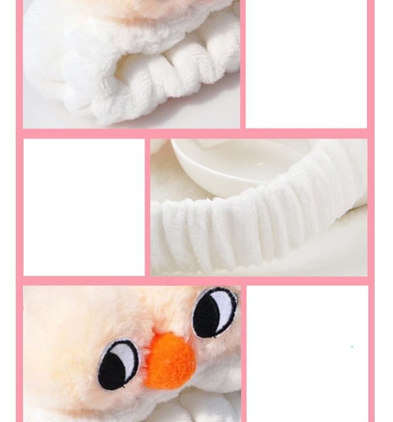 Panda Eyes Hair Band - Soft Elastic Headband for Women | Wash Face, Spa, Makeup, Running & Sports | One Size Fits All | Cute Hair Accessory for Skincare & Workout (Beige) | Perfect for Daily Use, Gym & Beauty Routine