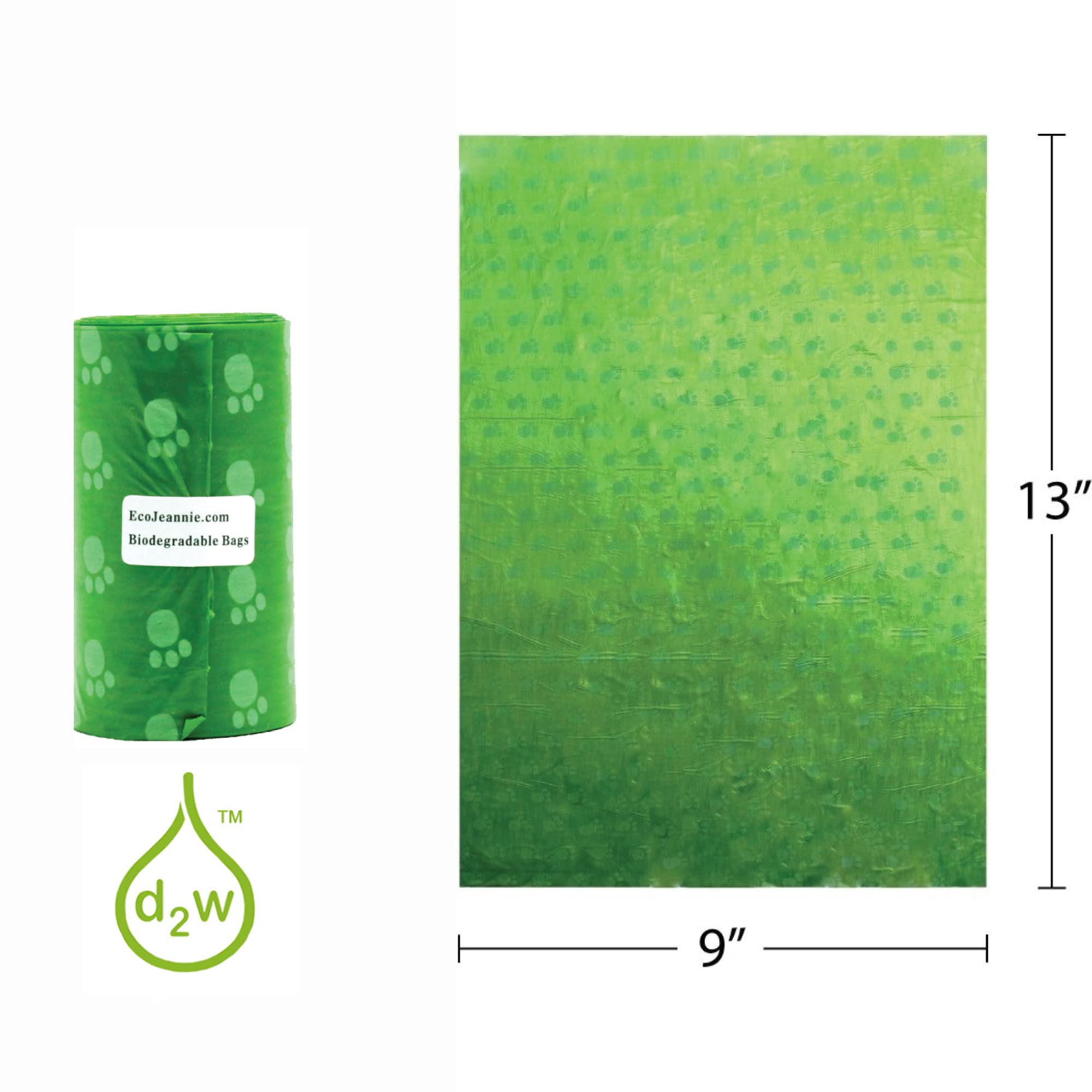 Eco-Friendly Biodegradable Dog Poop Bags 9600-Count (480 Rolls) with 2 Dispensers – D2W Fast Degradation, Lavender Scented Pet Waste Bags for Dogs – Perfect for Park Walks, Backyard Cleanup & Travel Use