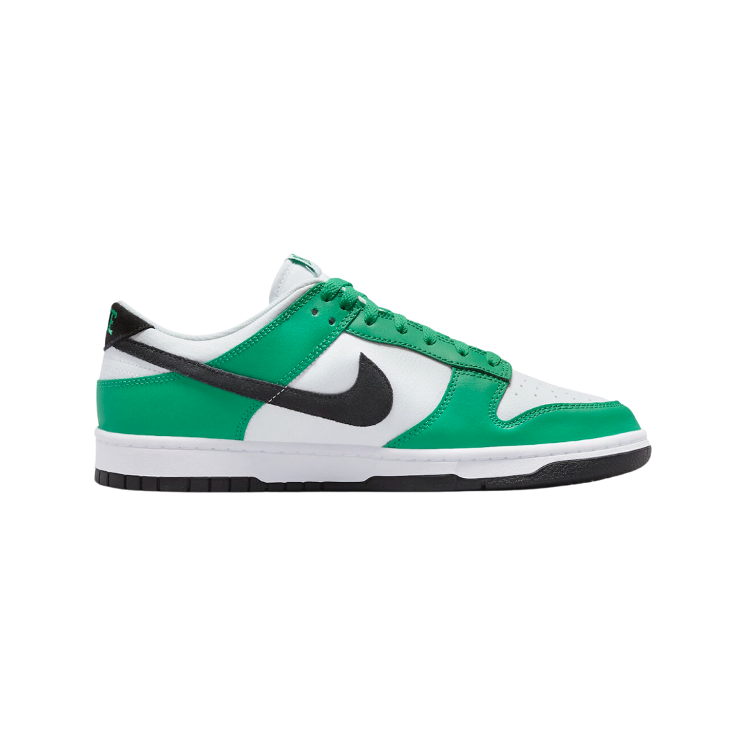 Nike Dunk Low Men's Shoes - White, Green & Black | Basketball Sneakers for Casual Wear & Street Style
