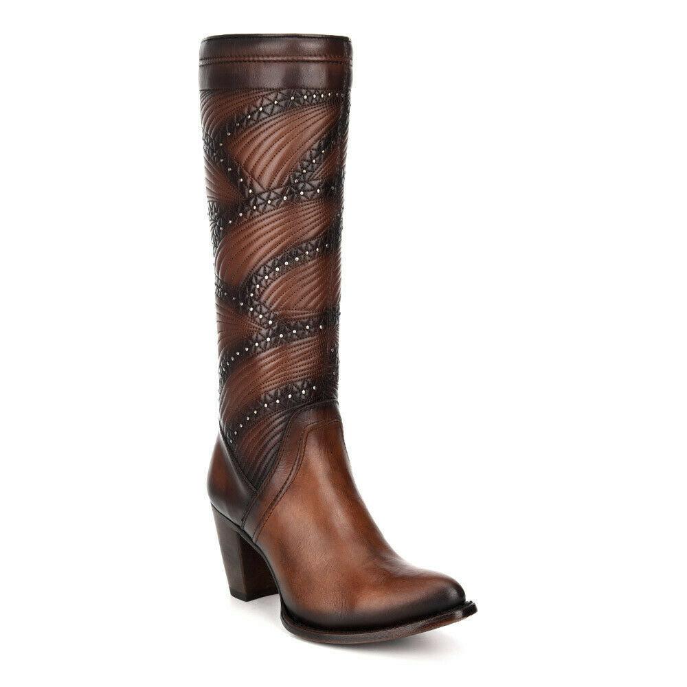Paris Texas Quilted Leather Boots for Women - Fashionable Cuadra Honey Boots - Perfect for Fall Outfits & Western Style