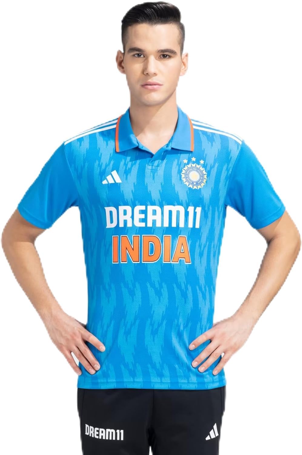 Adidas Dream 11 India Cricket ODI Fan Jersey - Official Cricket Team Shirt for Men & Women - Perfect for Matches, Fan Events & Sports Enthusiasts