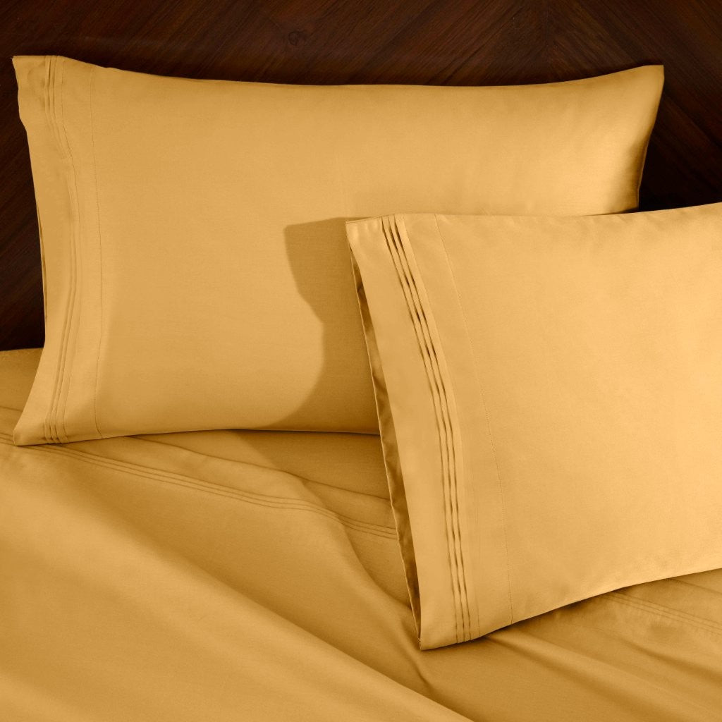 Premium 1000 Thread Count Egyptian Cotton Sheet Set - Eco-Friendly, Breathable & Hypoallergenic - Perfect for Luxury Bedding & Hot Sleepers