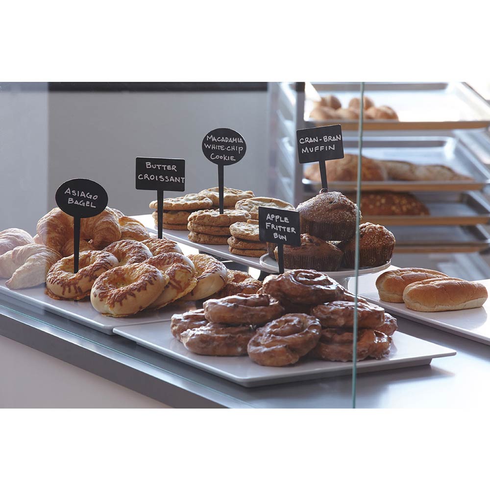 American Metalcraft TAGRECTANGLE Mini Rectangular Chalkboard Cards - 5 Pack for Restaurants, Cafes & Retail Price Labeling