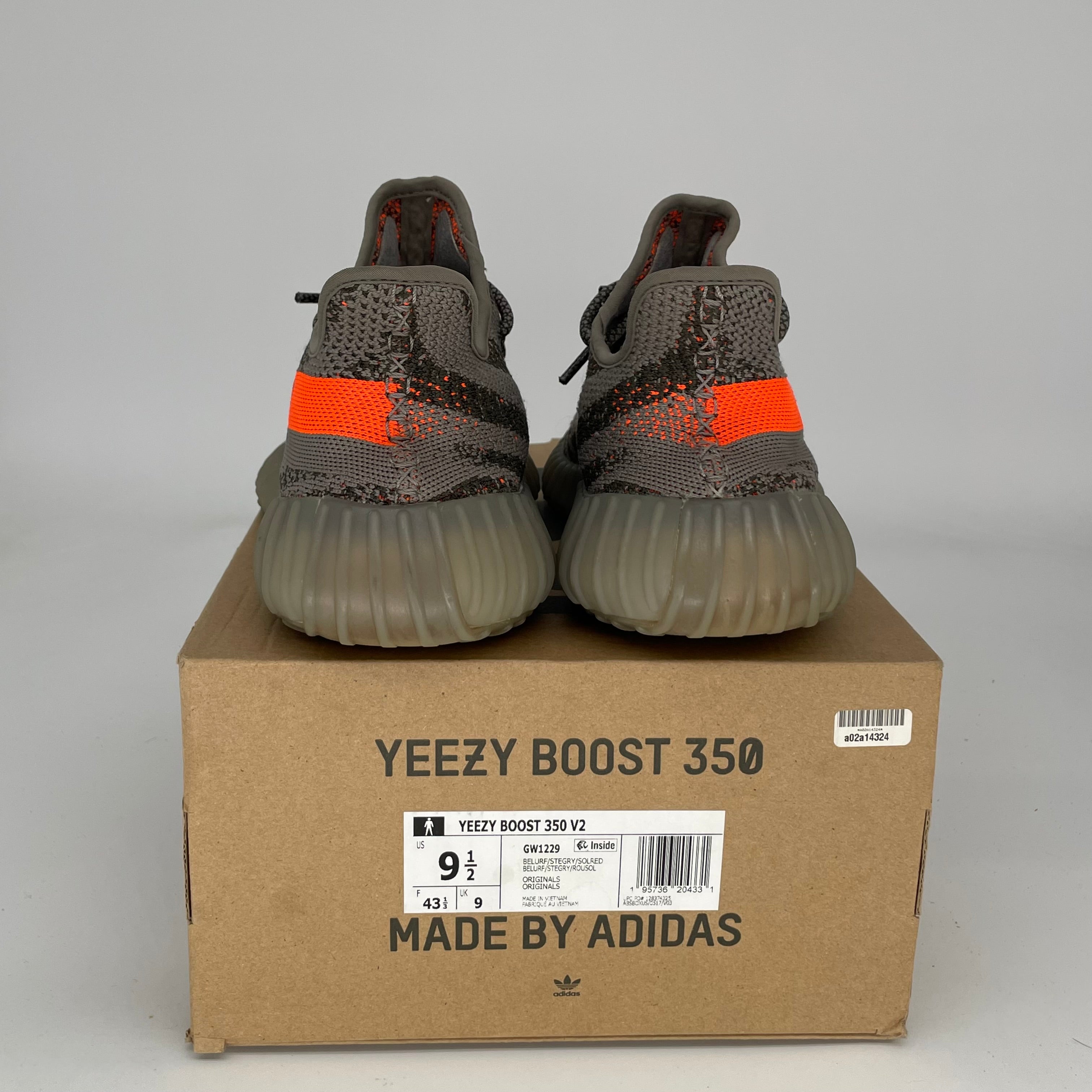 Adidas Yeezy Boost 350 V2 Beluga Reflective Sneakers - Men's Size 9.5 (GW1229) | Limited Edition Running Shoes for Streetwear & Gym Workouts