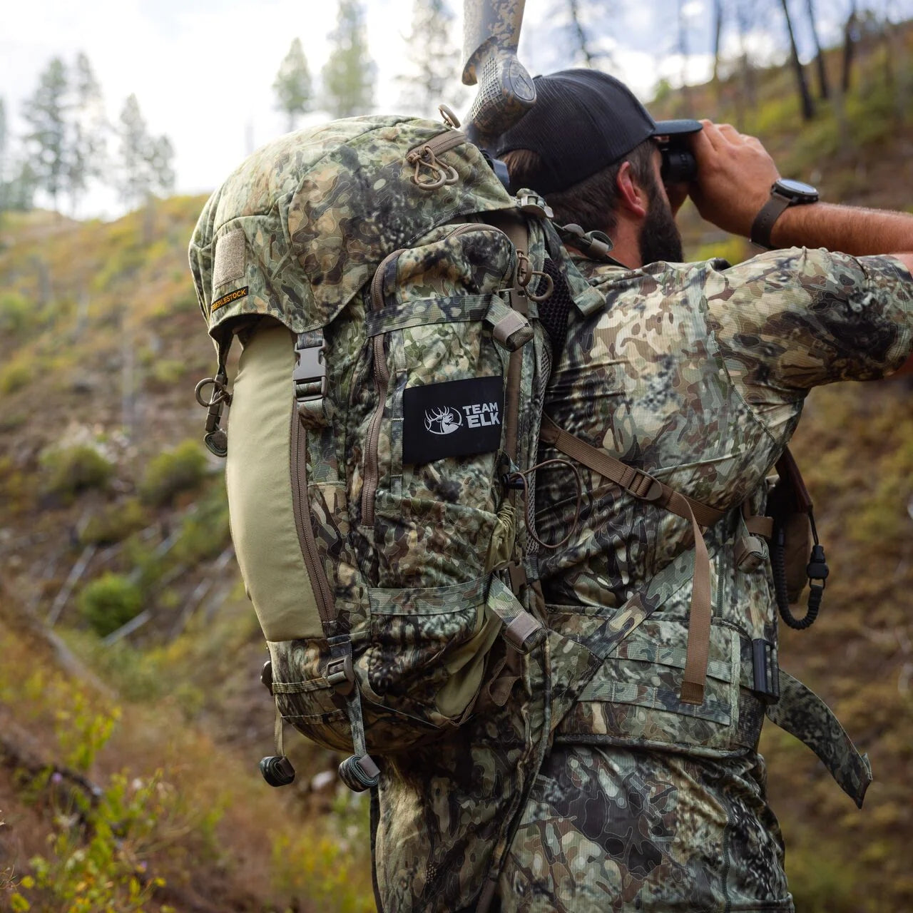 Eberlestock Team Elk Pack - Lightweight Hunting Backpack with Rifle Scabbard | Durable Gear for Elk Hunting, Backpacking & Outdoor Adventures