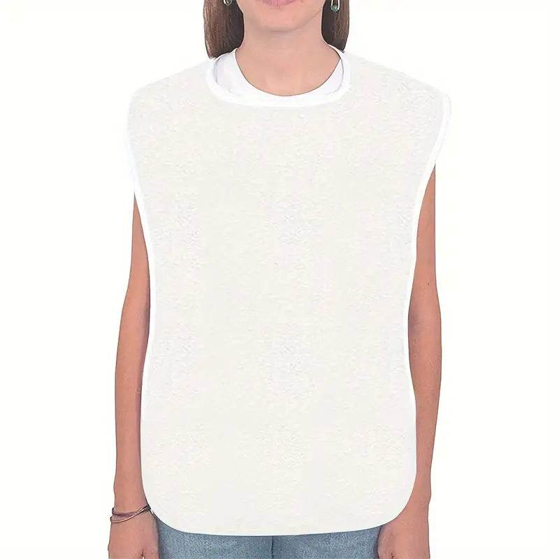 Washable Adult Bibs for Eating - Reusable Dining Protectors for Seniors & Adults - Perfect for Mealtime, Travel & Restaurants