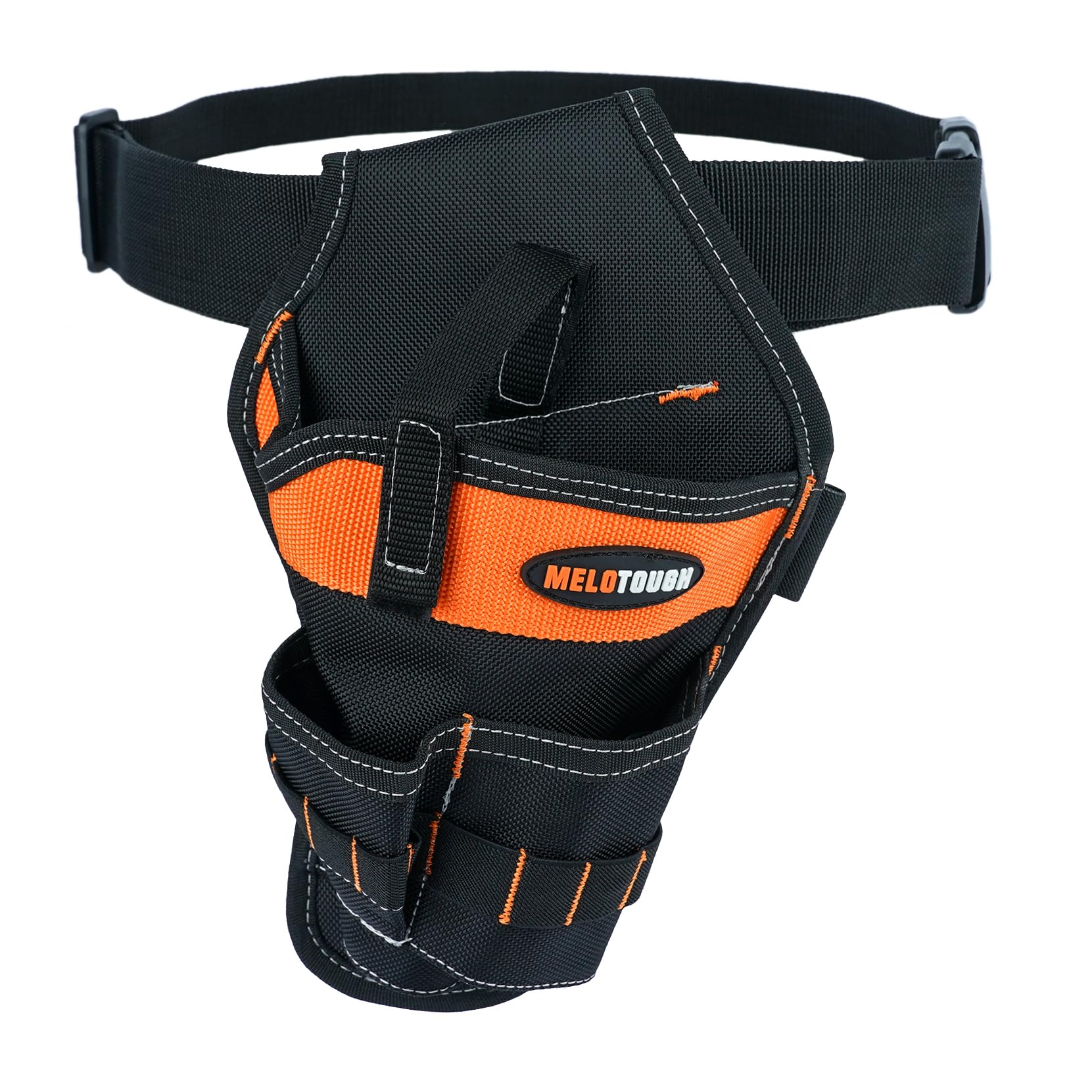 MELOTOUGH Left/Right Handed Cordless Drill Holster Pouch - Heavy Duty Tool Belt Accessory for Impact Drivers & Drill Bits - Perfect for Construction, DIY Projects & Electricians