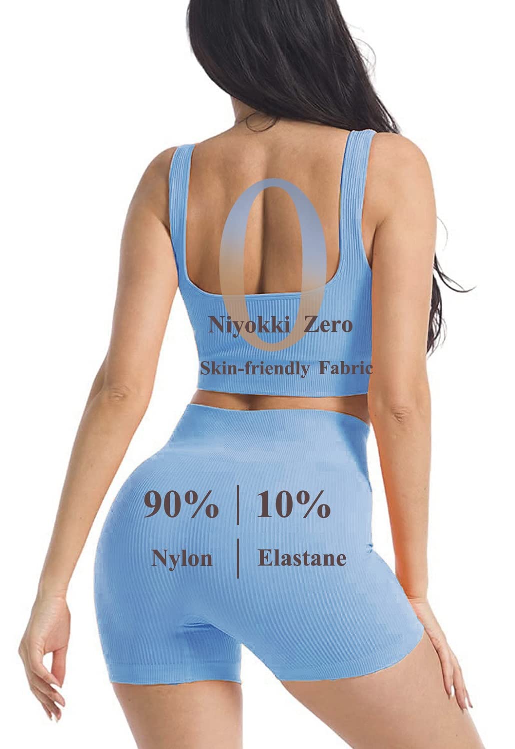 Seamless 2-Piece Workout Sets for Women - Sexy One Shoulder Sports Bra & High Waist Yoga Shorts | Gym, Running & Yoga Outfits