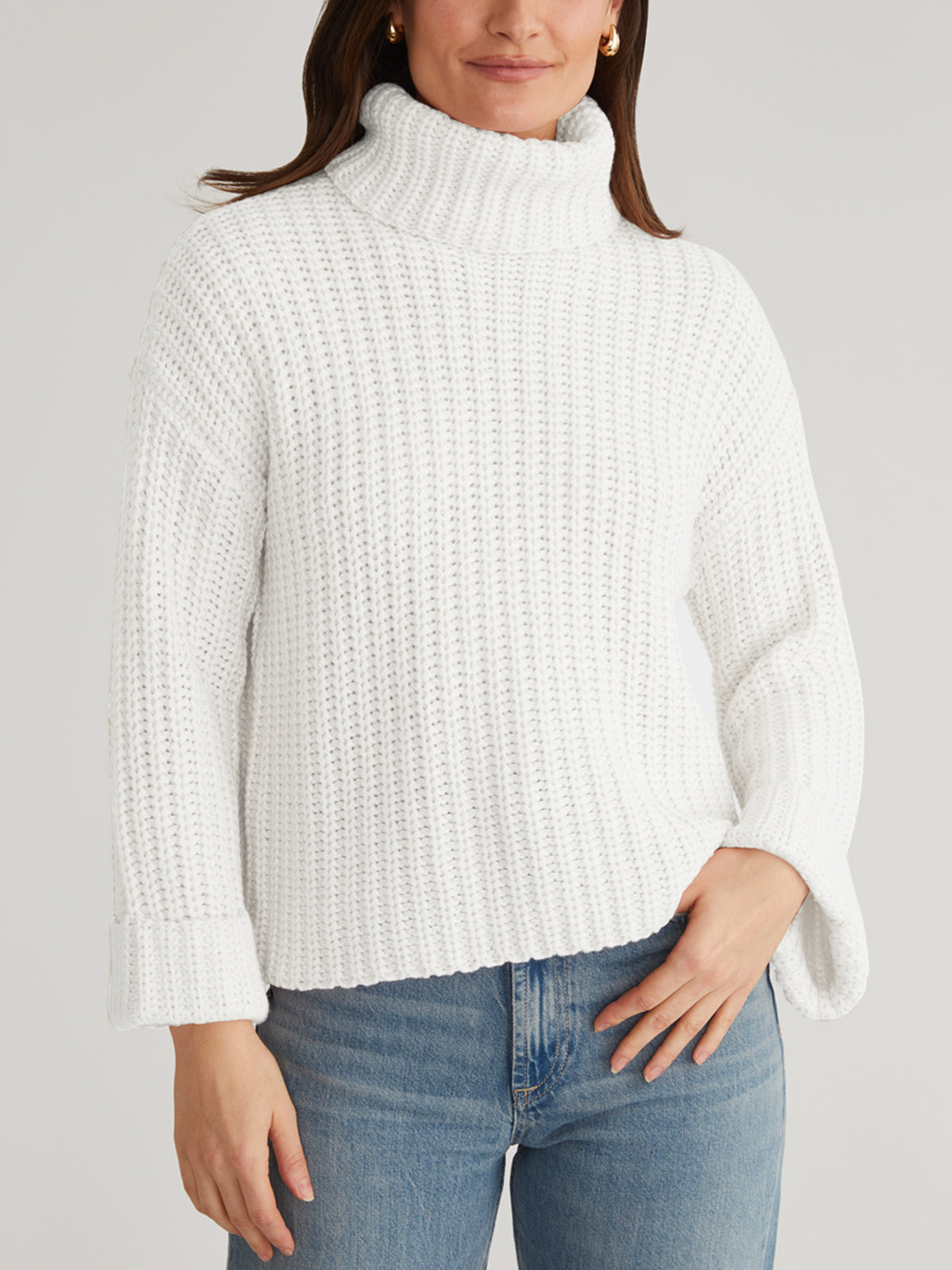 Vida Women's Turtleneck Sweater Pullover - Soft Knit Winter Long Sleeve Top for Casual Outfits, Office Wear & Cold Weather Layering