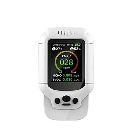 ATO Air Quality Monitor - PM2.5, HCHO, TVOC, Temperature & Humidity Detector | Portable Indoor Air Quality Meter for Home, Office, Car | Monitor Air Pollution & Improve Indoor Air Quality