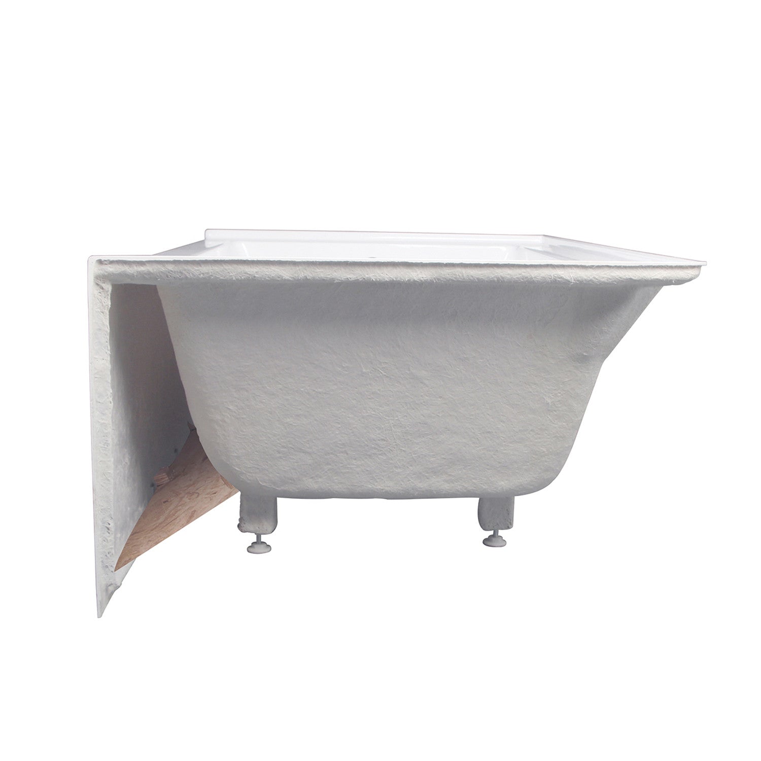 Aqua Eden VTAP603622L 60 Inch Acrylic Rectangular 3-Wall Alcove Bathtub - Left Hand Drain, Glossy White - Perfect for Modern Bathroom Renovations & Spa-Like Relaxation