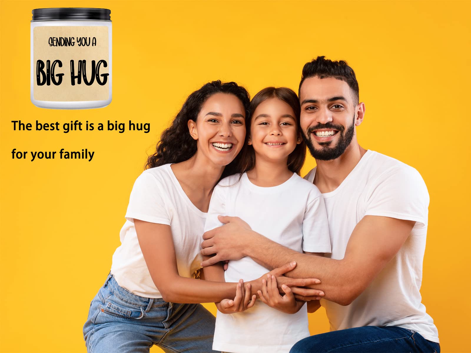 Hug Candle Gift Set for Women & Men - Unique Friendship, Sympathy & Romantic Gifts for Birthday, Anniversary, Valentine's Day - Perfect for Home Decor, Relaxation & Thoughtful Surprises