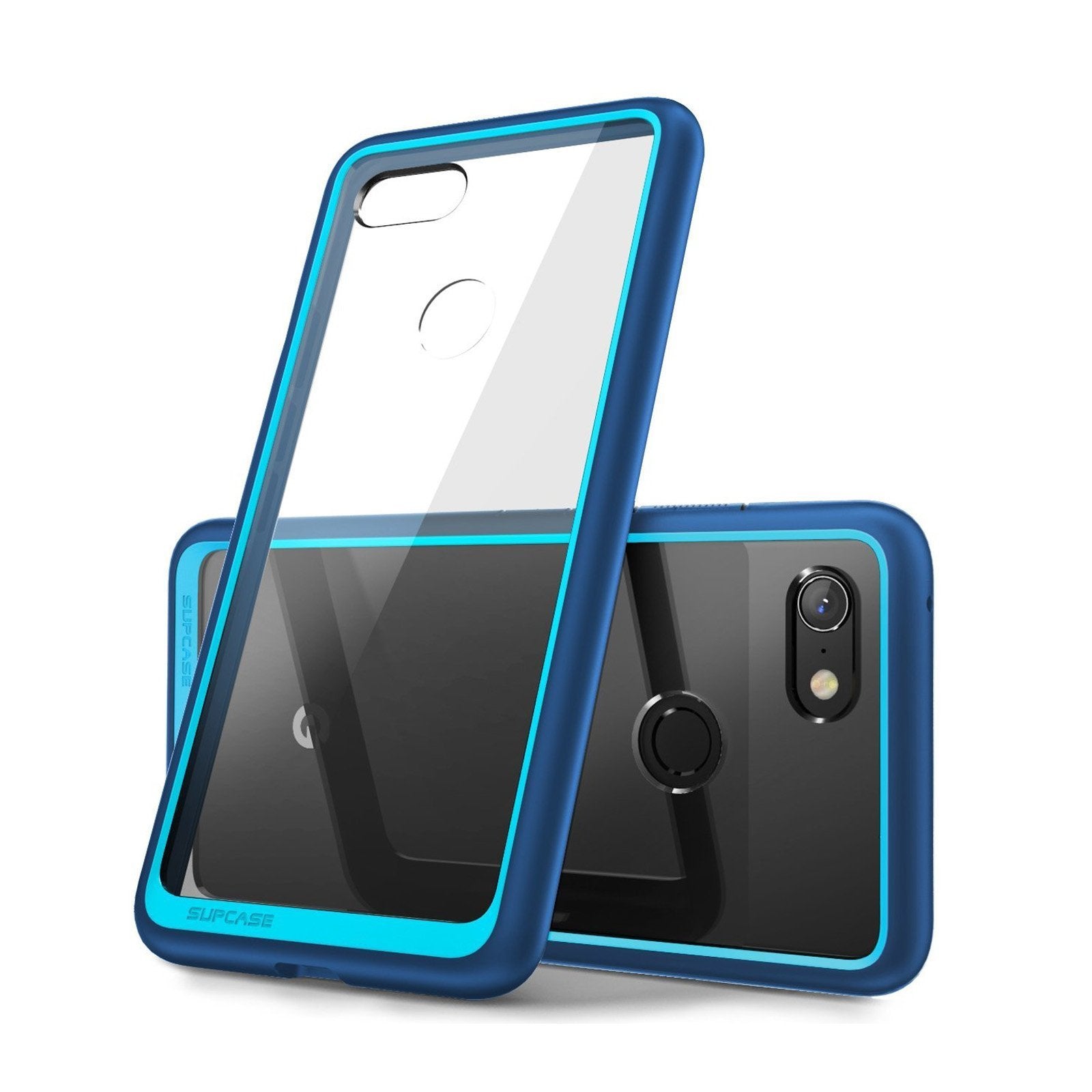 Google Pixel 3 Unicorn Beetle Style Protective Clear Case with Shock-Absorbing TPU Bumper in Blue - Slim Fit, Scratch-Resistant Cover for Everyday Protection (Perfect for Work, Travel & Outdoor Activities)