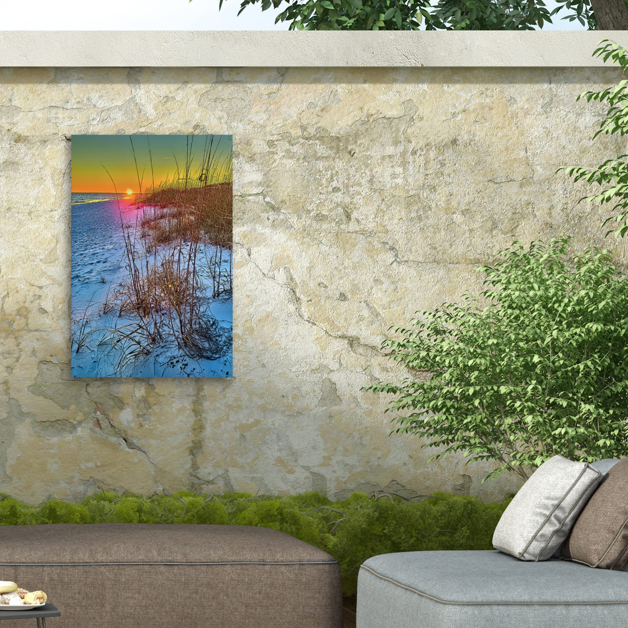 Martin Fine Photography 'Florida Beach 28' Waterproof Outdoor Wall Art - Coastal Decor for Living Room, Bedroom & Beach House