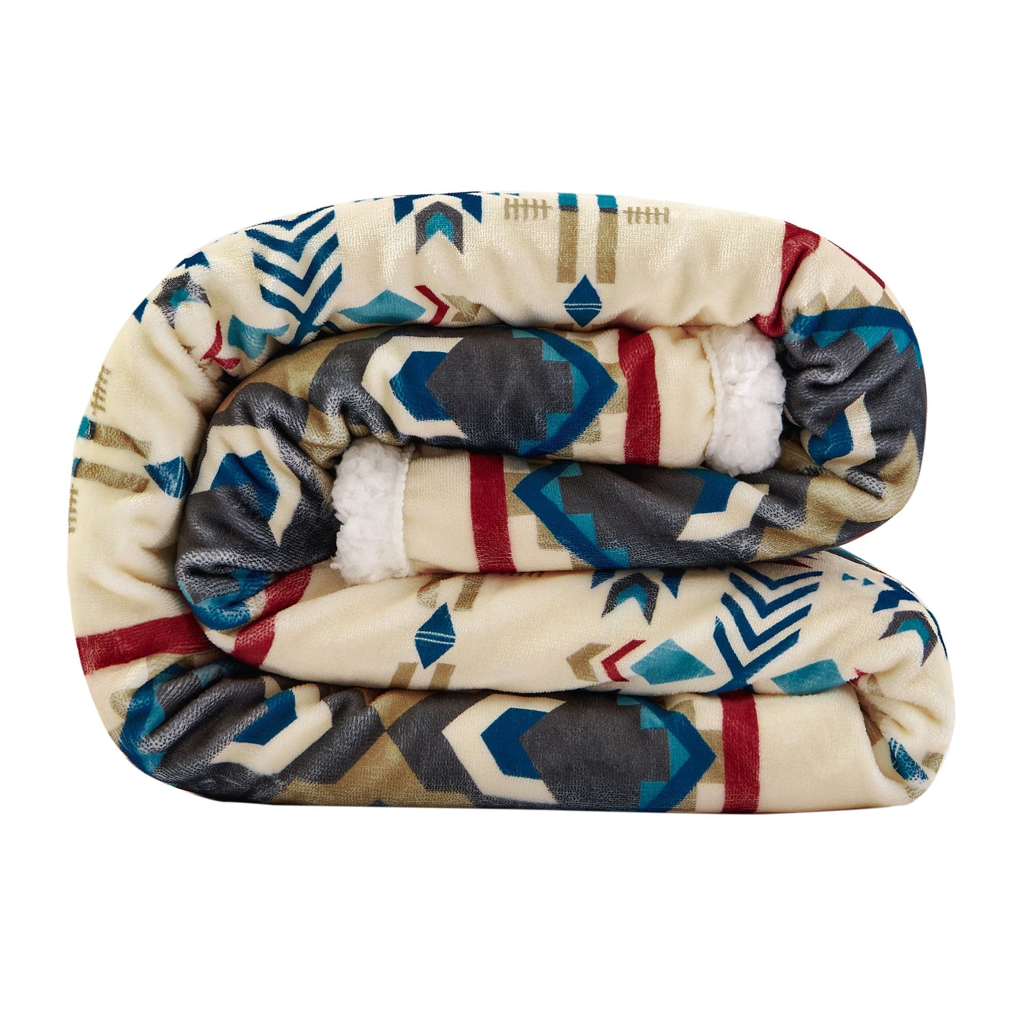 Spirit Valley Campfire Sherpa Throw Blanket - Ultra Soft & Warm Flannel Fleece for Outdoor Camping, Cozy Home Decor, and Winter Comfort