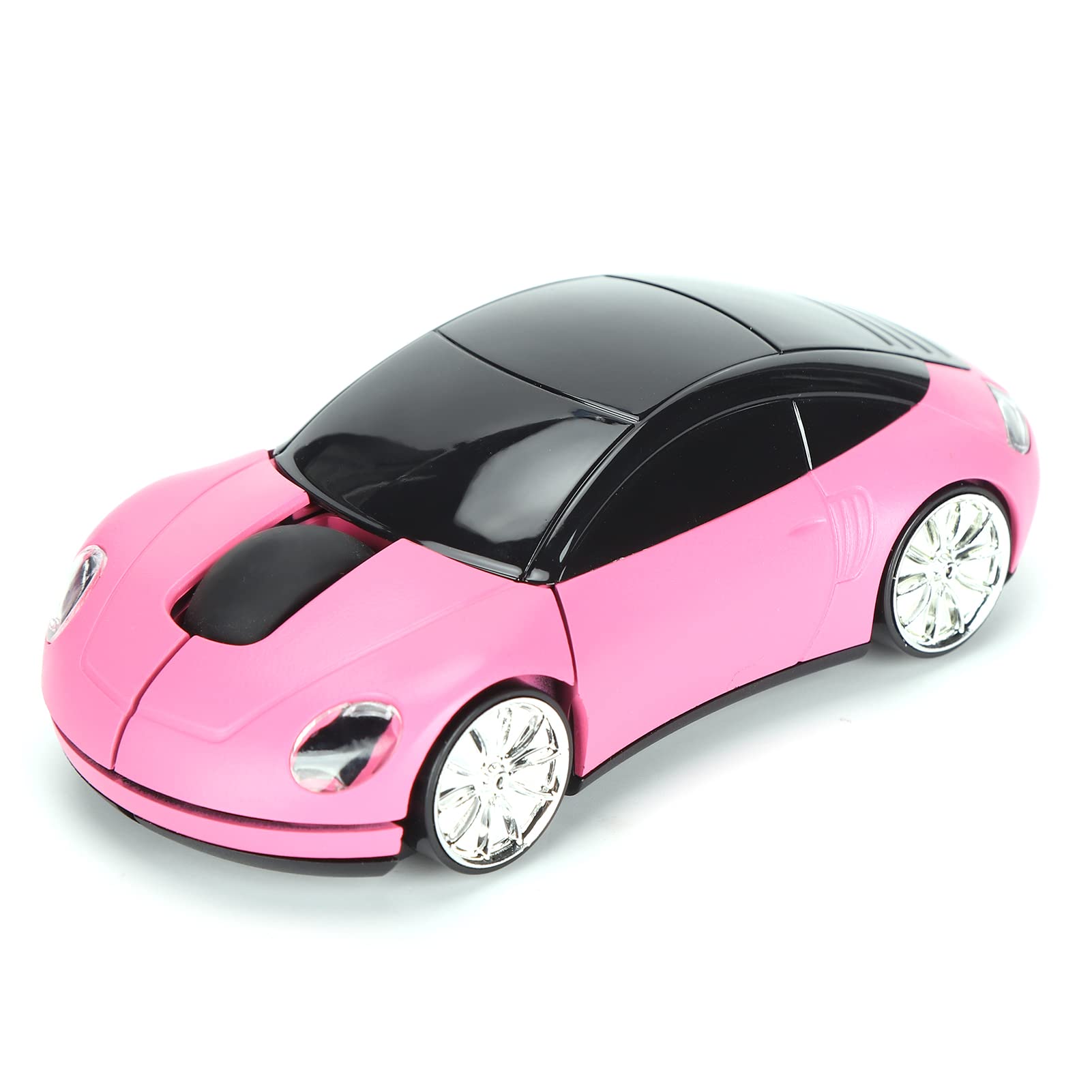 ASHATA 2.4GHz Wireless Gaming Mouse - 3D Sport Car Shape with USB Receiver for PC, Computer & Laptop (Pink) | Ergonomic Design for Gaming, Office & Home Use