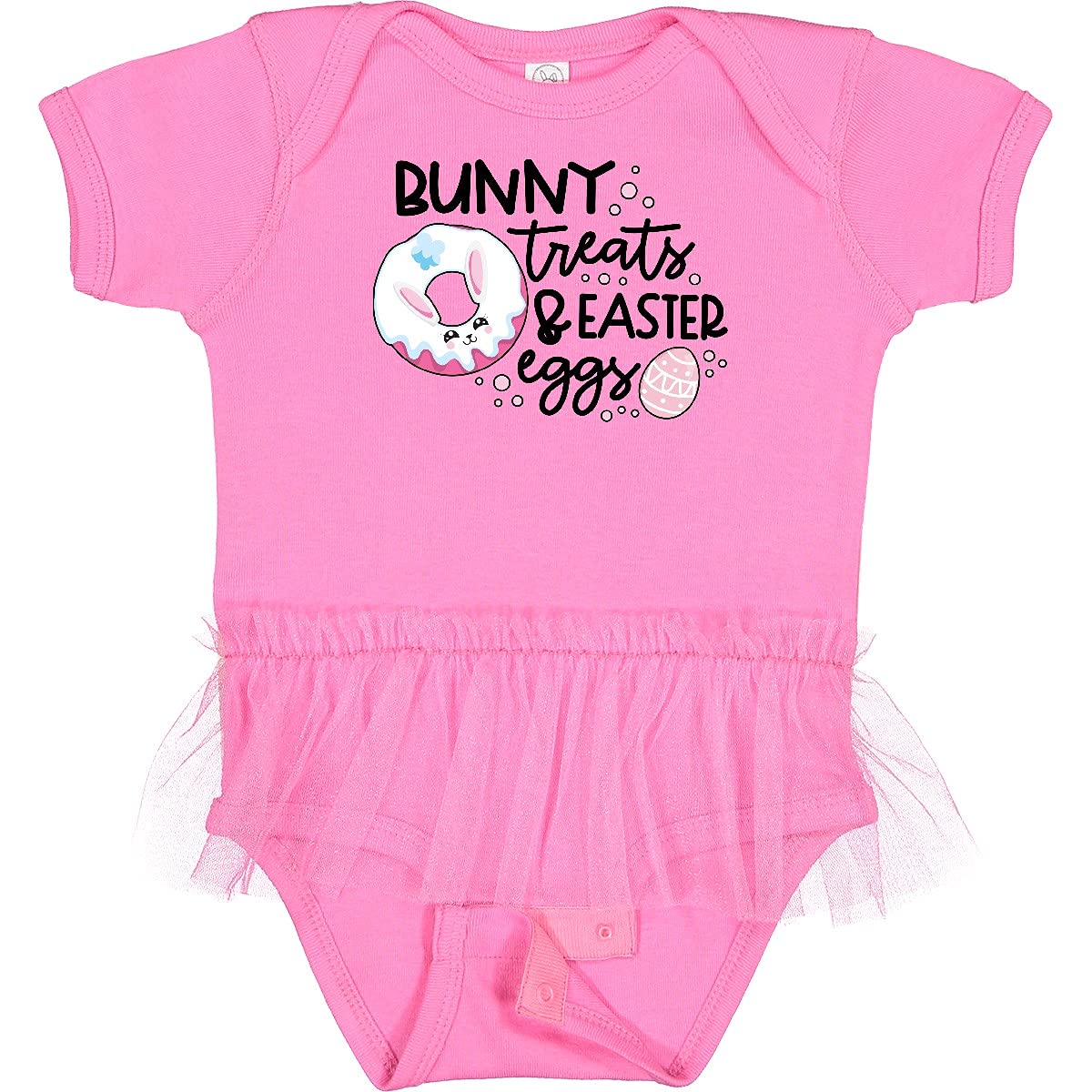 Inktastic Easter Bunny Treats & Easter Eggs Infant Tutu Bodysuit - Cute Baby Outfit for Easter Photos, Holiday Parties & Spring Celebrations