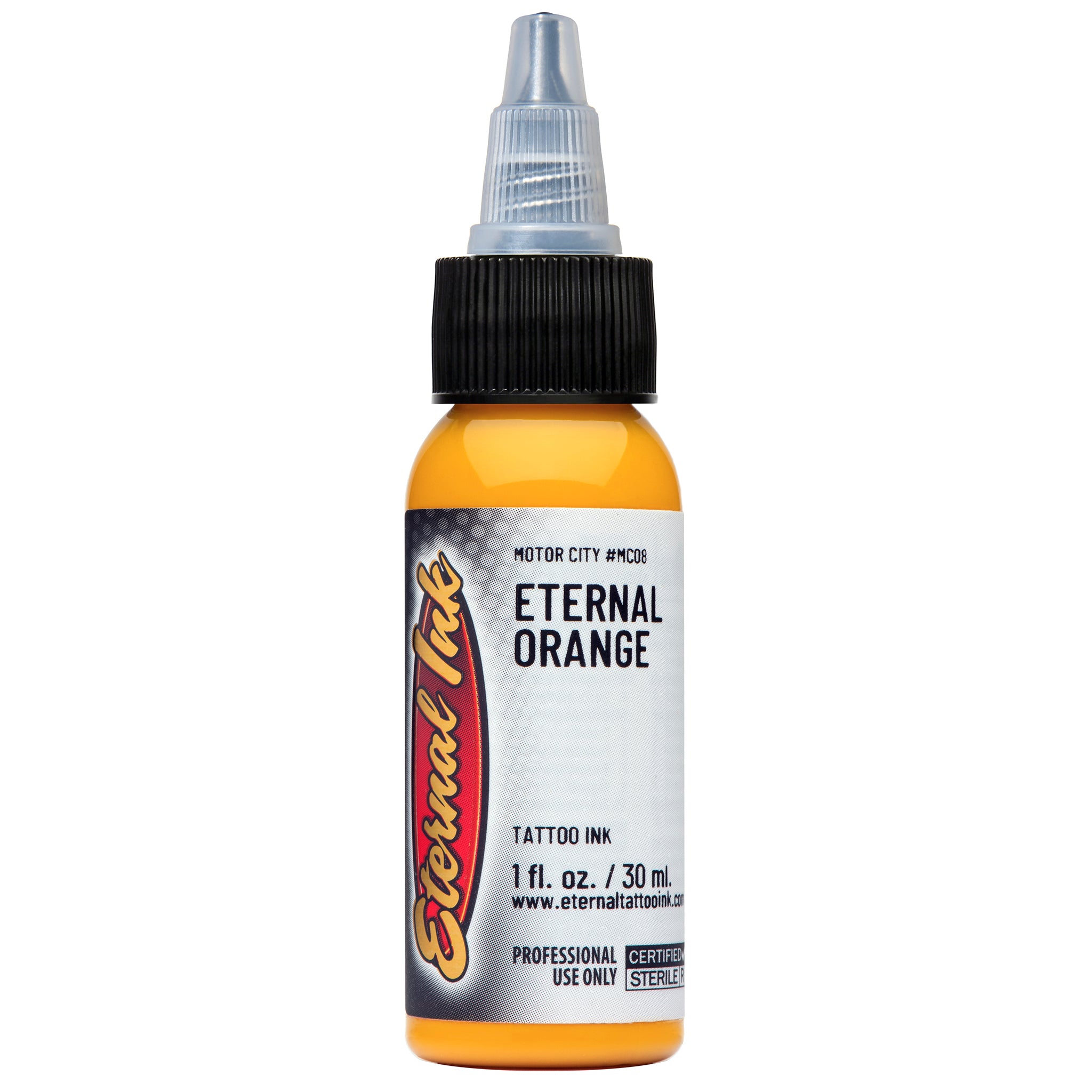 Eternal Motor City Eternal Orange Ink 1oz - Premium Waterproof Calligraphy Ink for Fountain Pens, Dip Pens & Art Projects - Perfect for Lettering, Illustration & DIY Crafts