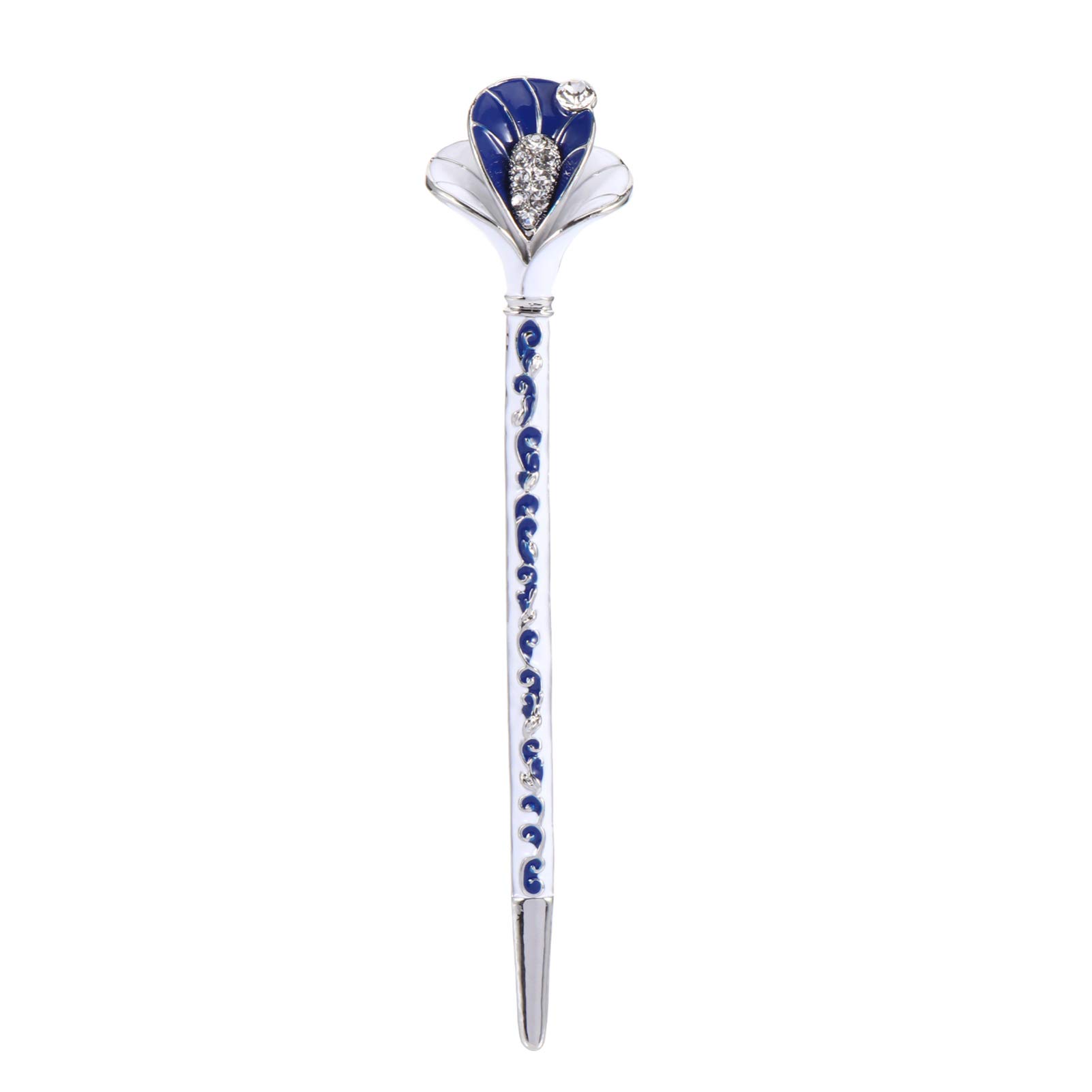 Beaupretty Crystal Leaf Hair Stick - Chinese Hanfu Hairpin, Bridal Hair Clip & Chignon Maker for Long Hair - Elegant Hair Accessories for Weddings, Cosplay, and Traditional Chinese Style