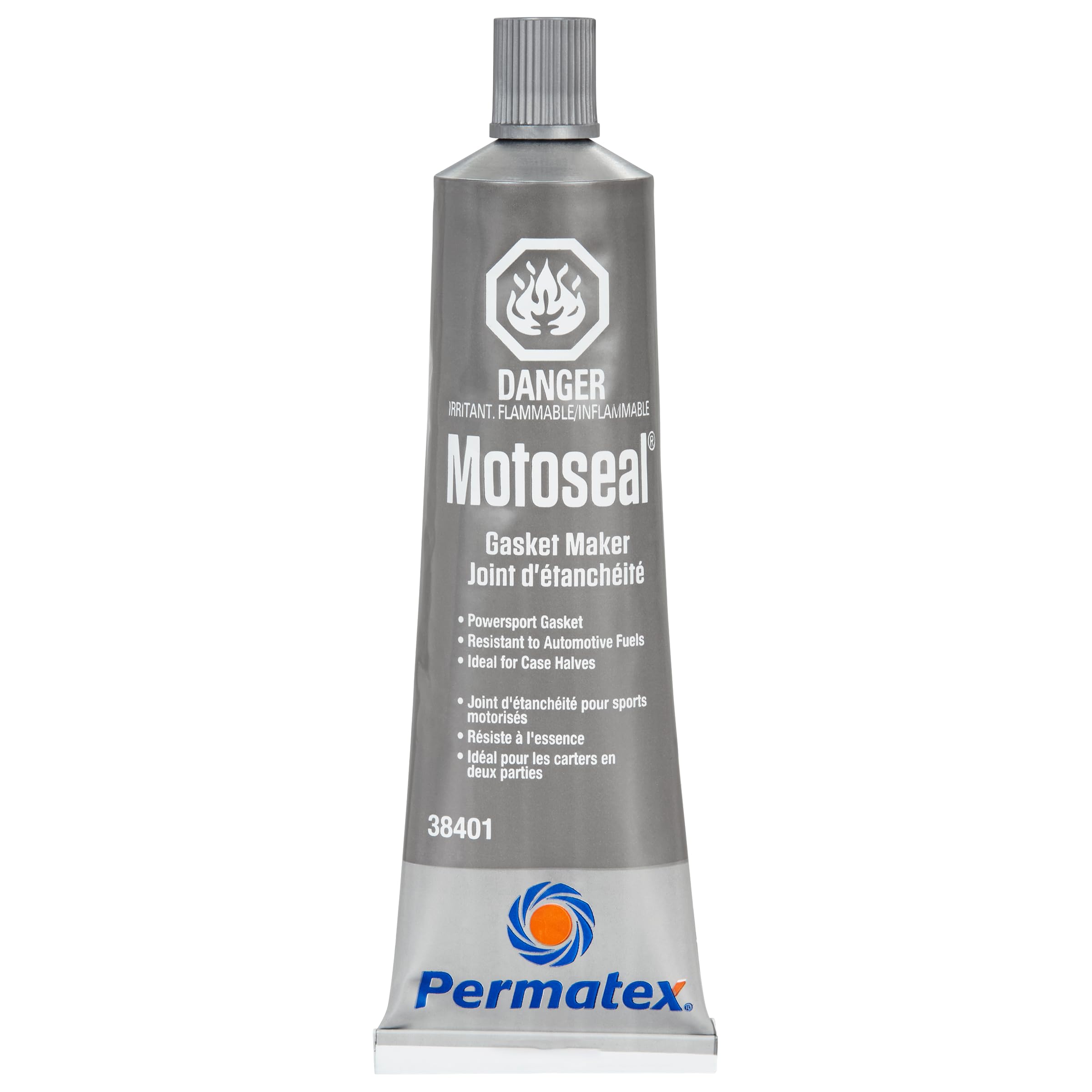 Permatex 38401 MOTOSEAL 2 & 4-Cycle Gasket Maker Sealant - 80ml Tube for Motorcycle, ATV & Small Engine Repair - High-Temperature Resistant Adhesive for Gaskets, Covers & Flanges