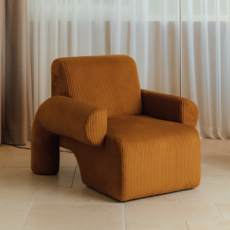 Stylish Corduroy Settee - Plush Comfort for Living Room, Bedroom & Office - Modern Home Decor Furniture