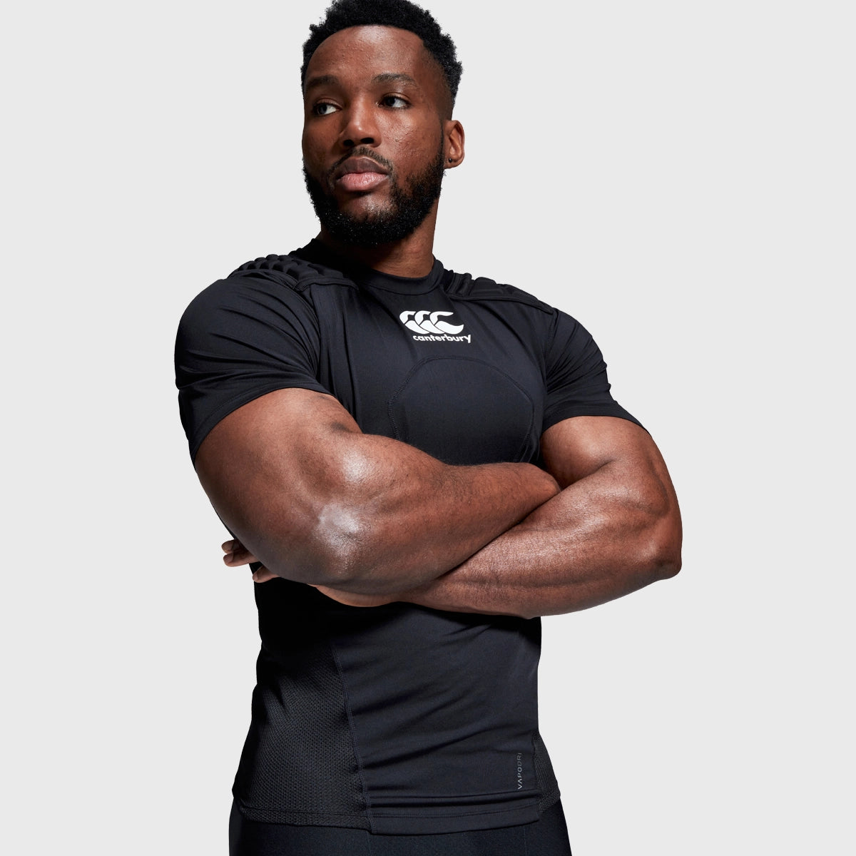 Canterbury Core Rugby Protection Vest - Black - Impact Protection for Rugby Players - Perfect for Training & Matches