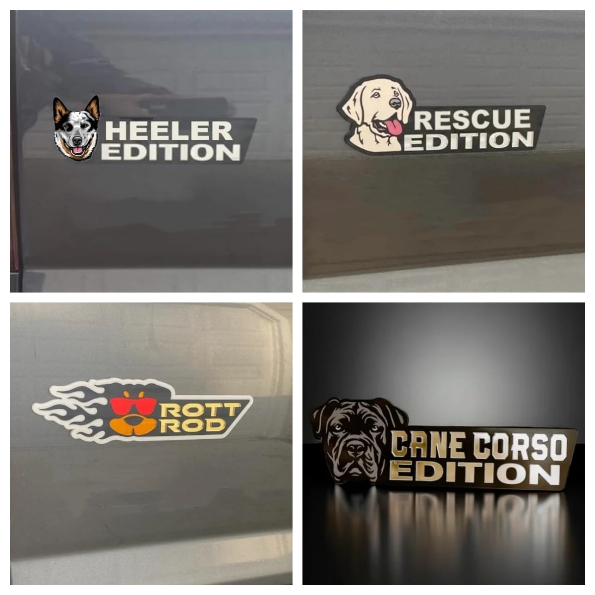 3D Laser Cut Dog Car Emblem - Great Dane Vehicle Badge for Cars, Trucks, RVs & Boats | Funny Animal Decorative Sticker for Automotive Exterior | Unique Pet Lover Gift Idea (Perfect for Dog Owners & Car Enthusiasts)