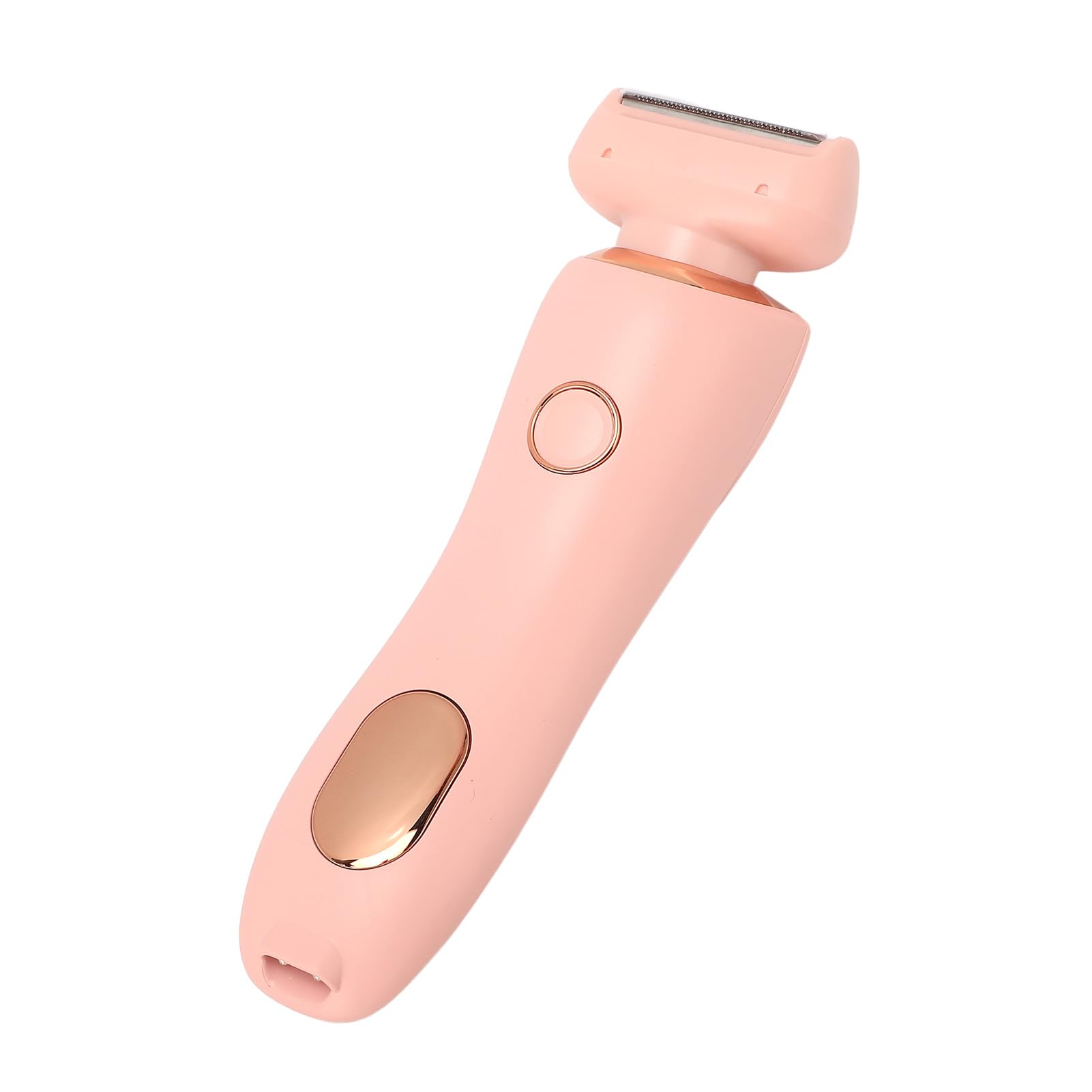 Electric Hair Removal Device for Women - 2 in 1 Rechargeable Epilator with Interchangeable Heads, Painless Hair Remover for Face & Body - Perfect for Pregnancy Care & Smooth Skin (Pink) | At-Home Hair Removal & Beauty Routine