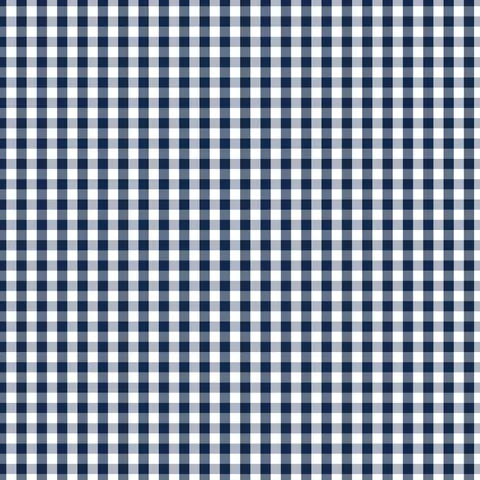 Devonstone Fundamentals DV2869 Check Gambier Blue - Stylish and Durable Checkered Pattern for Home Decor, Office, and Commercial Spaces