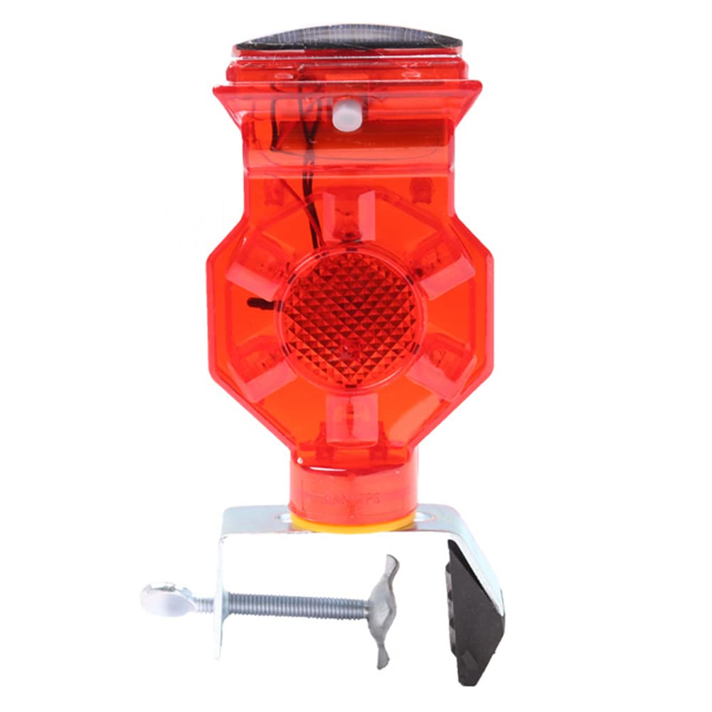 Aolyty Solar Strobe Lights - Super Bright Outdoor LED Warning Lamp with Waterproof Design for Construction Sites, Traffic Control, Bridges & Marine Safety | Emergency Roadblock & Road Safety Signs | Ideal for Nighttime Visibility & Hazard Warnings